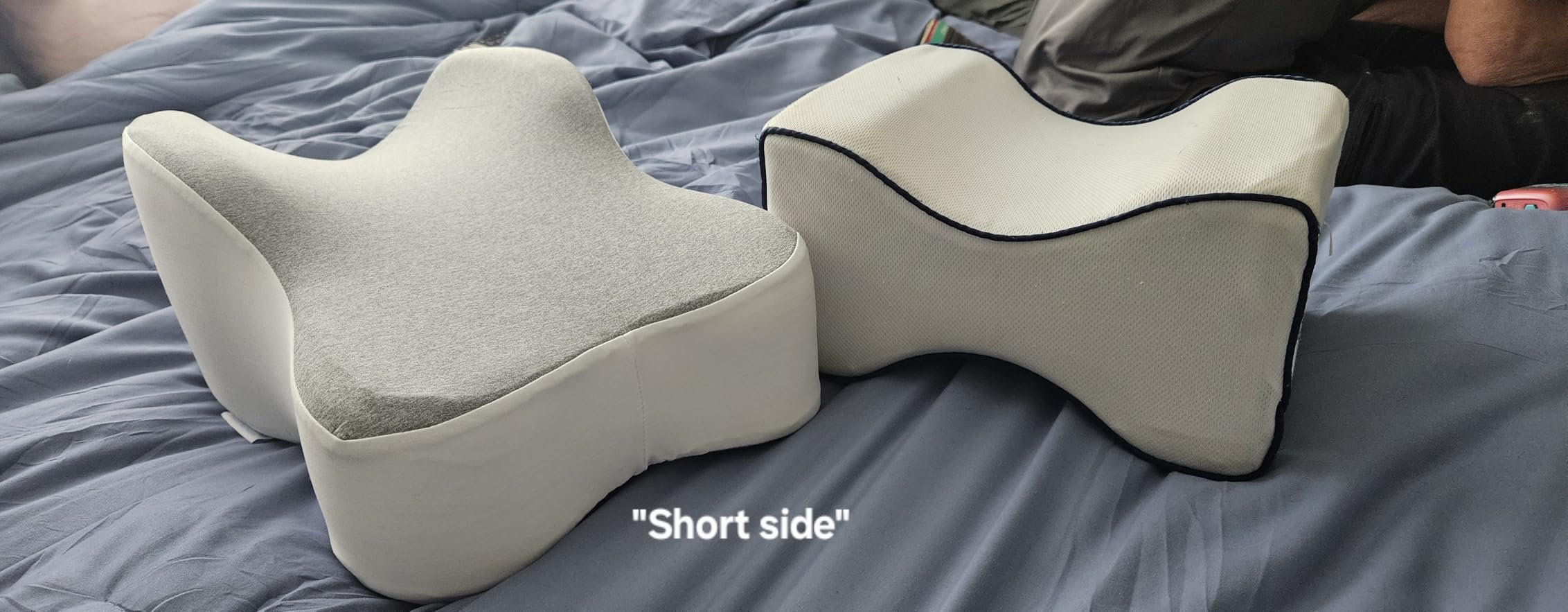 Long Knee Pillow for Side Sleepers Separates Full Thighs for Alignment customer photo 1