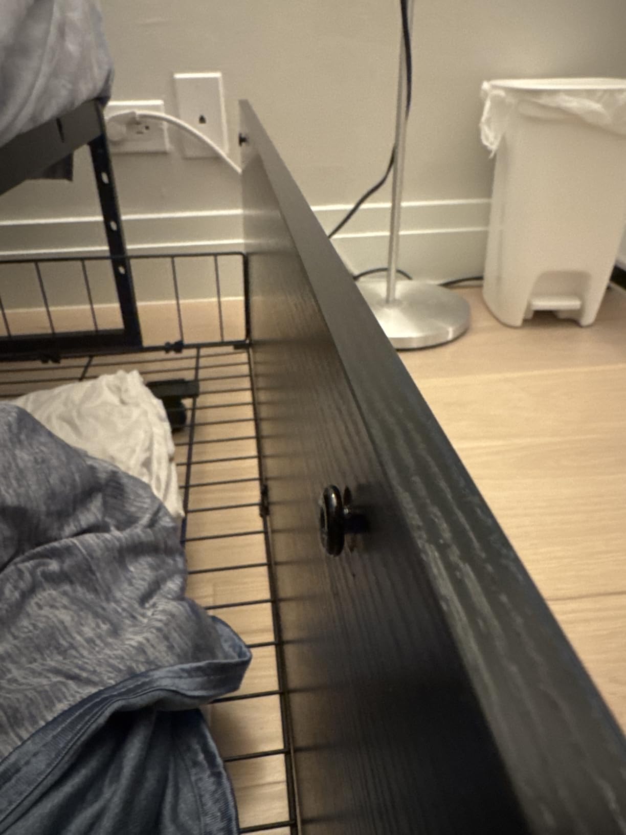 GAZHOME Twin Bed Frame with 2 XL Storage Drawers, Metal Platform Bed Frame with Footboard, 9 Strong Metal Slat Support/No Box Spring Needed/Easy Assembly/Space Saving Wood customer photo 2