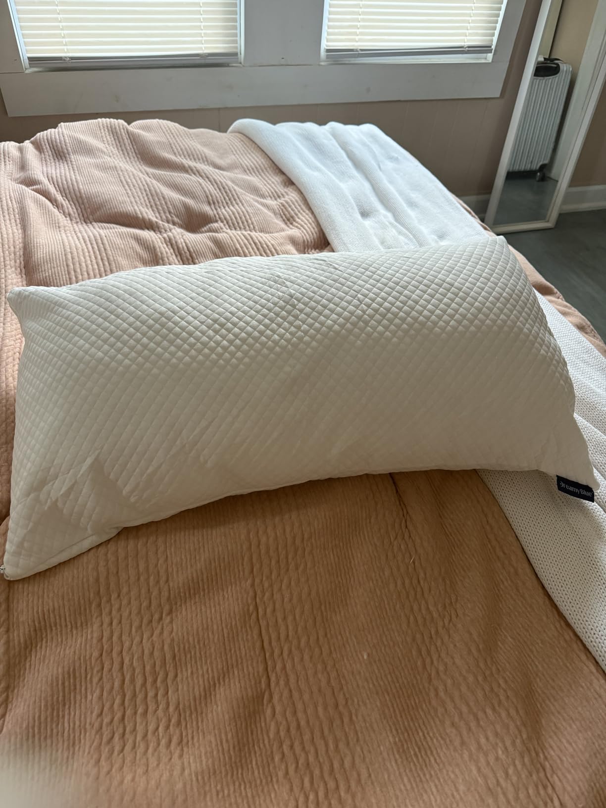 DreamyBlue Signature Adjustable Shredded Memory Foam Pillow King customer photo 1
