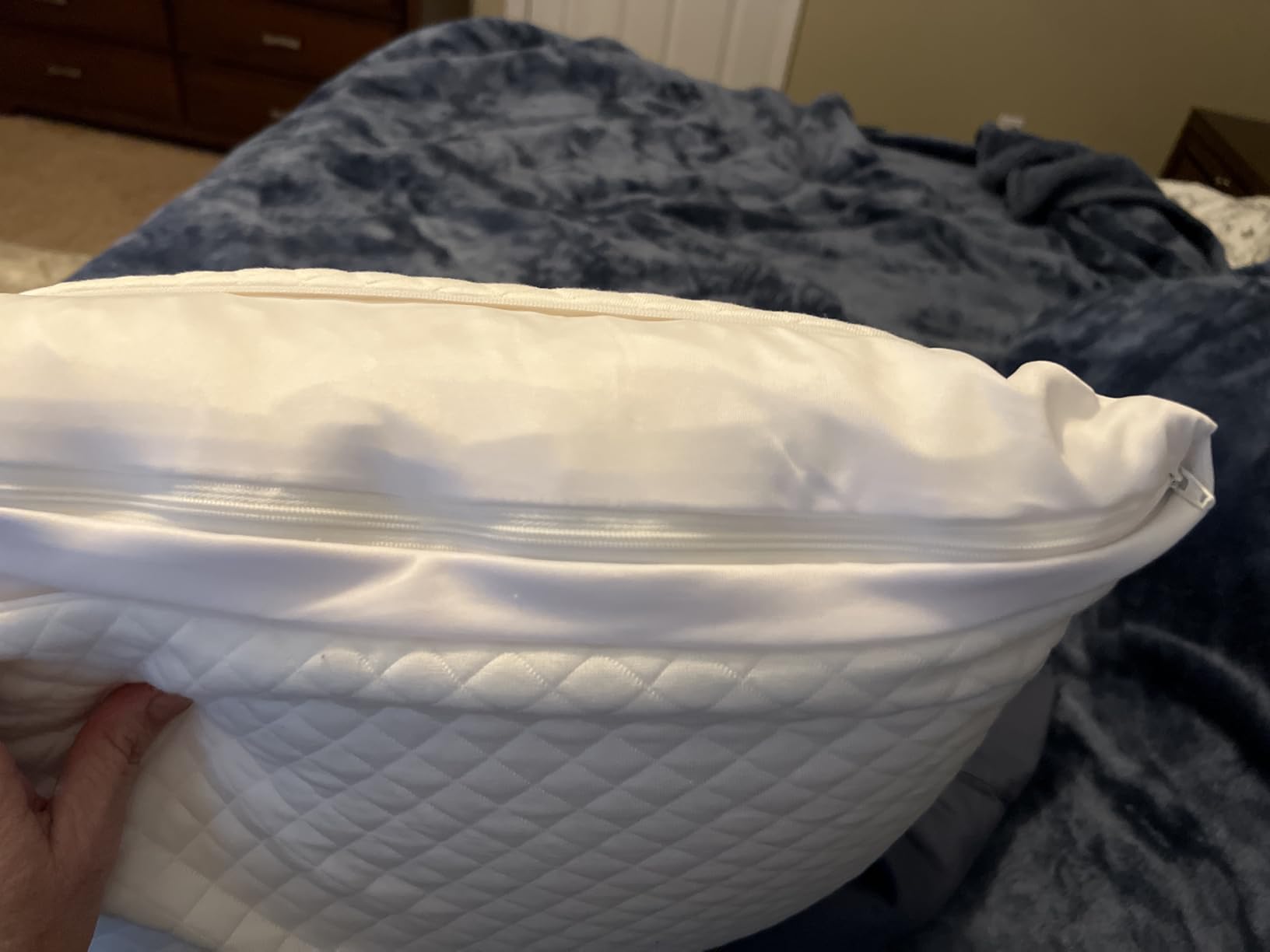 DreamyBlue Signature Adjustable Shredded Memory Foam Pillow King customer photo 2