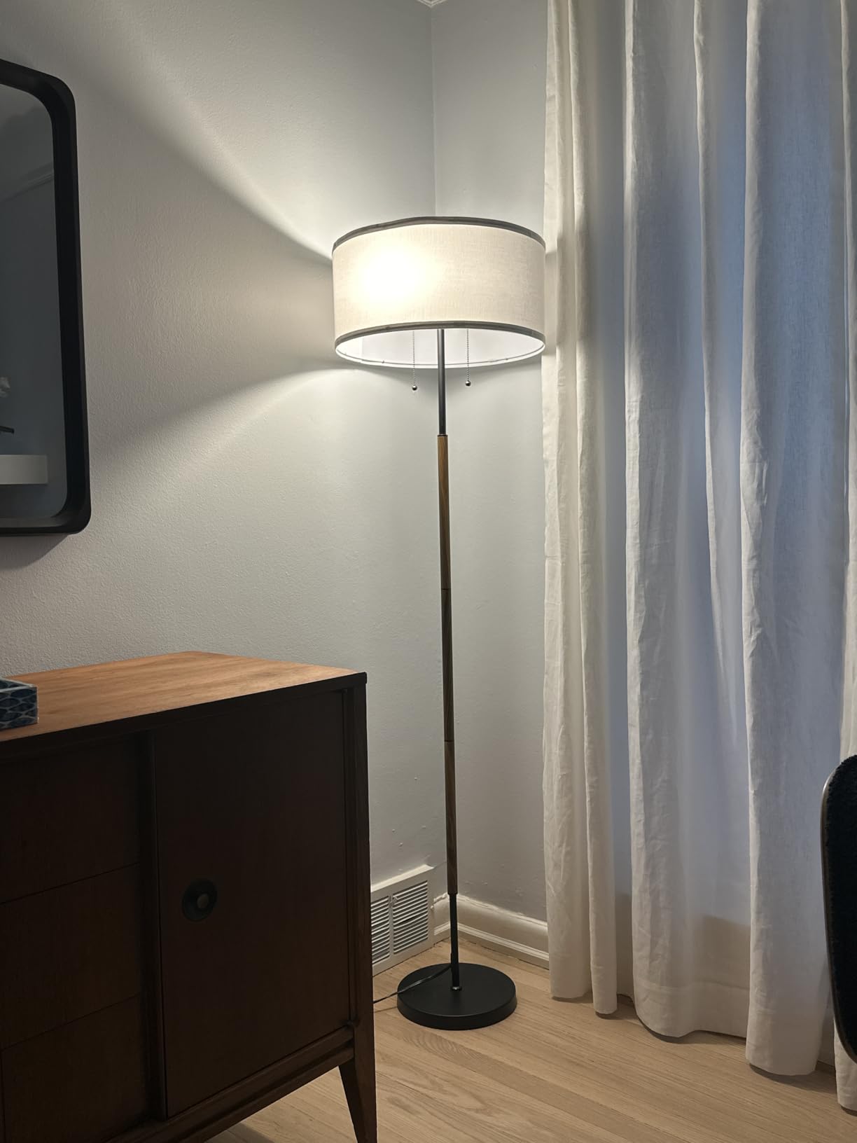 2-Light 3 Color Temperature Mid Century Floor Lamp for Living Room customer photo 1