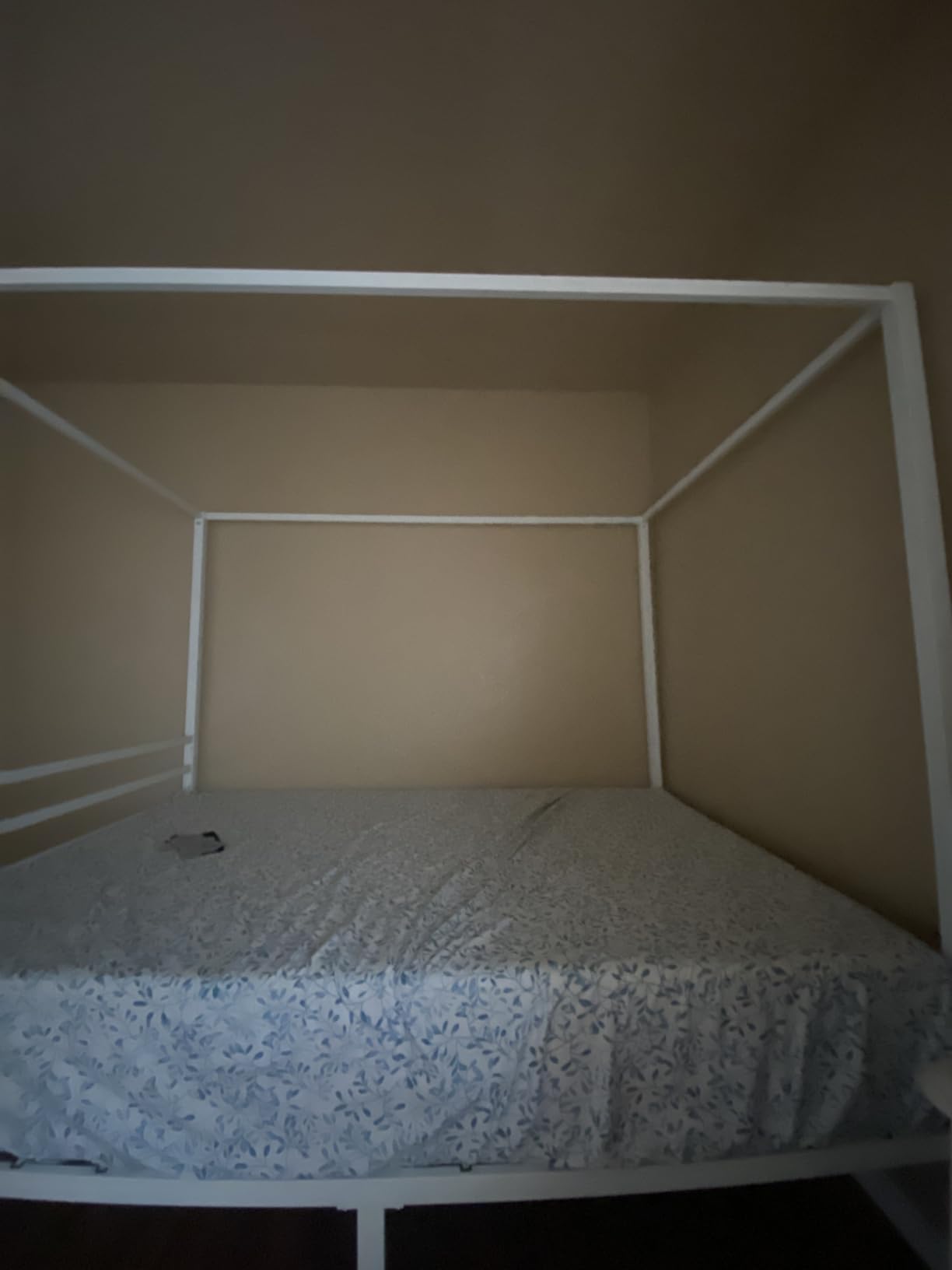 ikalido Full Size Metal Canopy Bed Frame, Heavy-Duty Support, Black customer photo 2