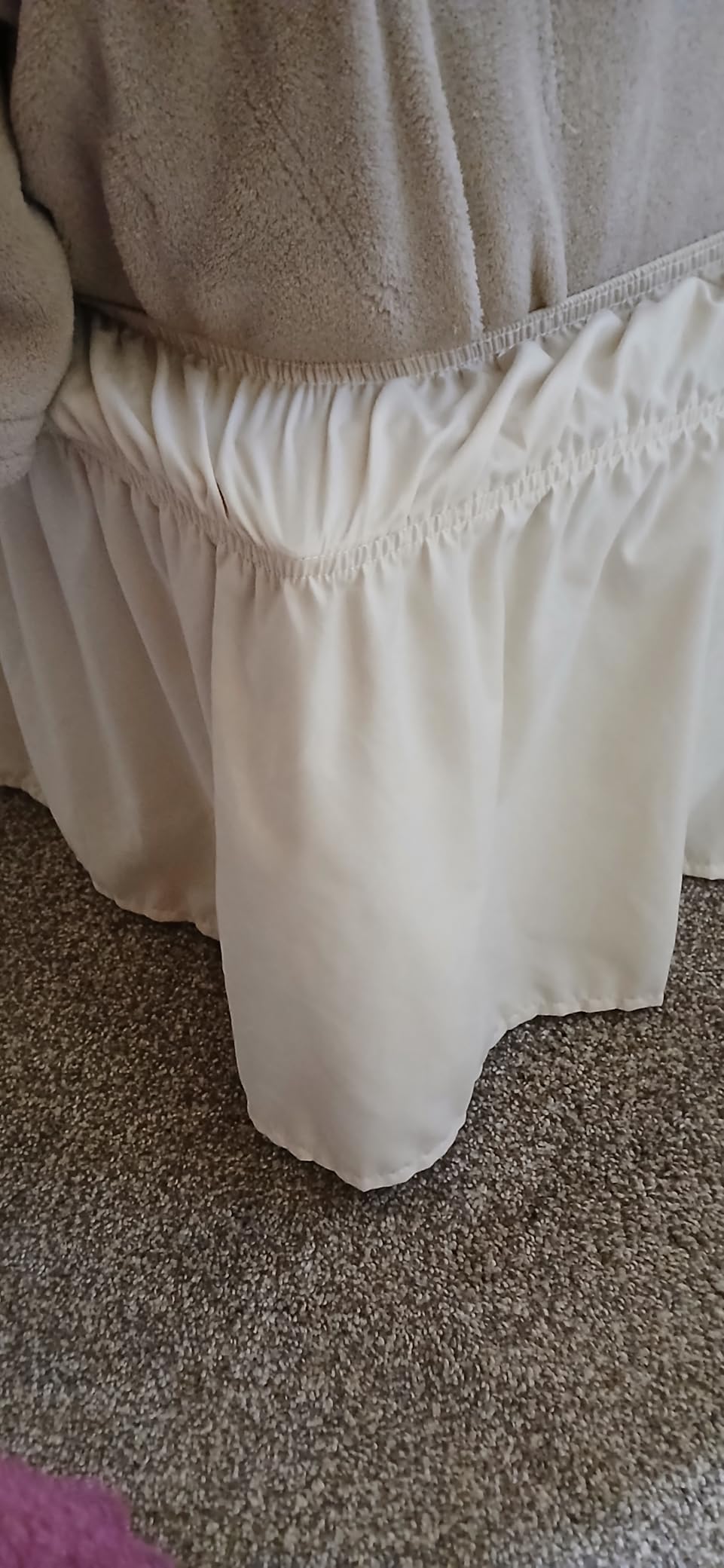 MEILA Wrap Around Elastic Bed Skirt for Queen & King Beds, 16