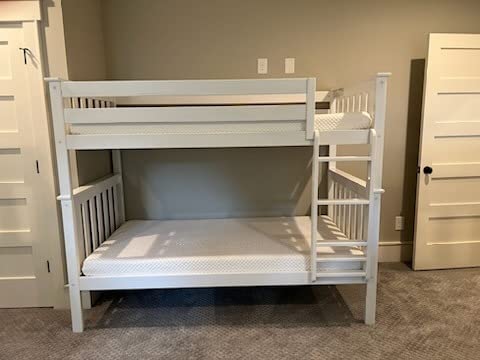 Max & Lily Bunk Bed, Twin-Over-Twin Wood Bed Frame for Kids, Pecan customer photo 1