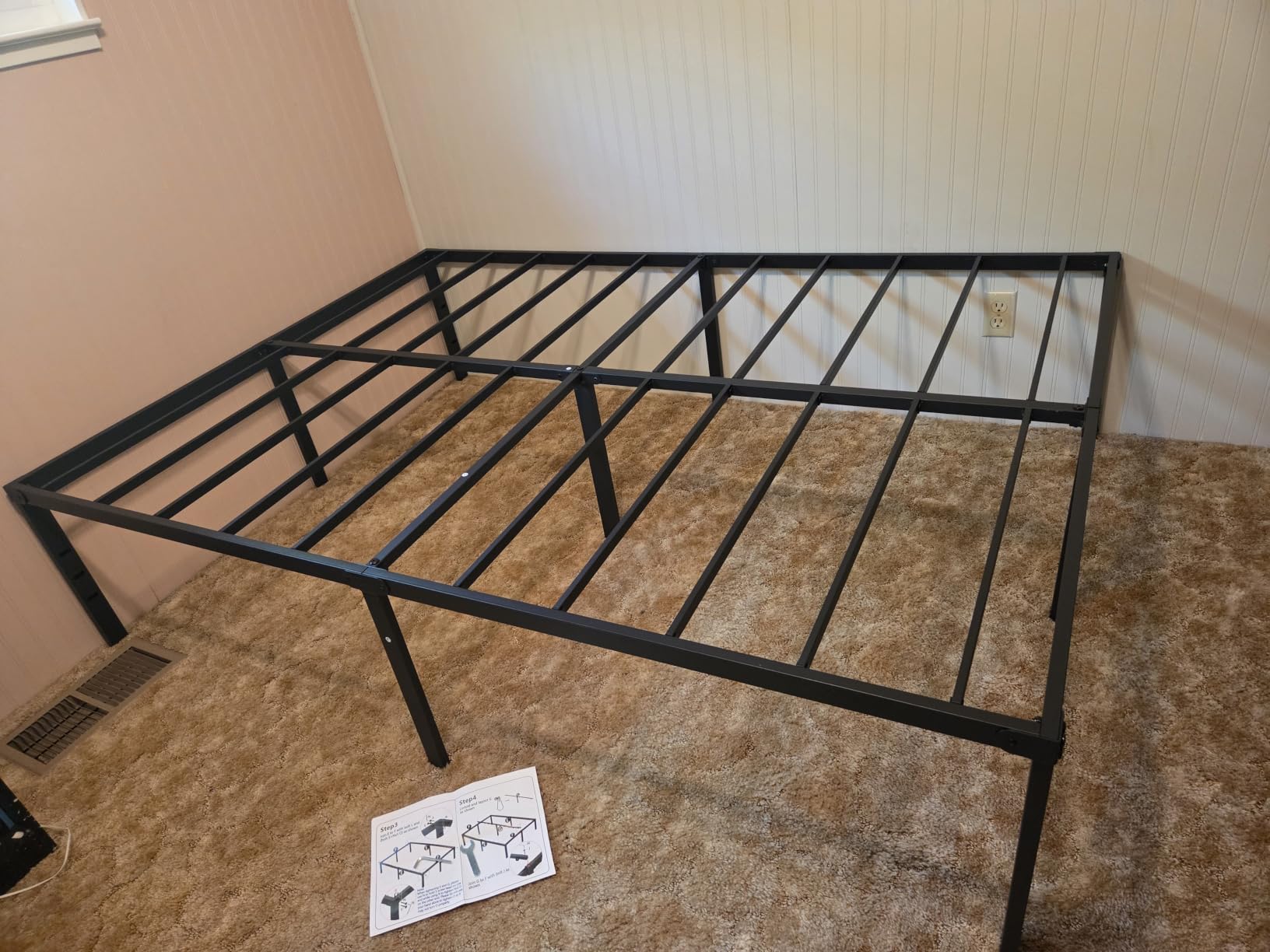 Hafenpo 14 Inch Twin Bed Frame, Under Bed Storage, Black customer photo 2