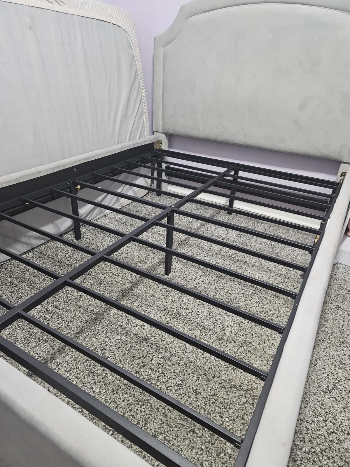 Hafenpo 14 Inch Queen Bed Frame - Sturdy Metal Platform Queen Size, No Box Spring Needed, Heavy Duty, Easy Assembly, Strong Bearing Capacity, Under Bed Storage, Black customer photo 2