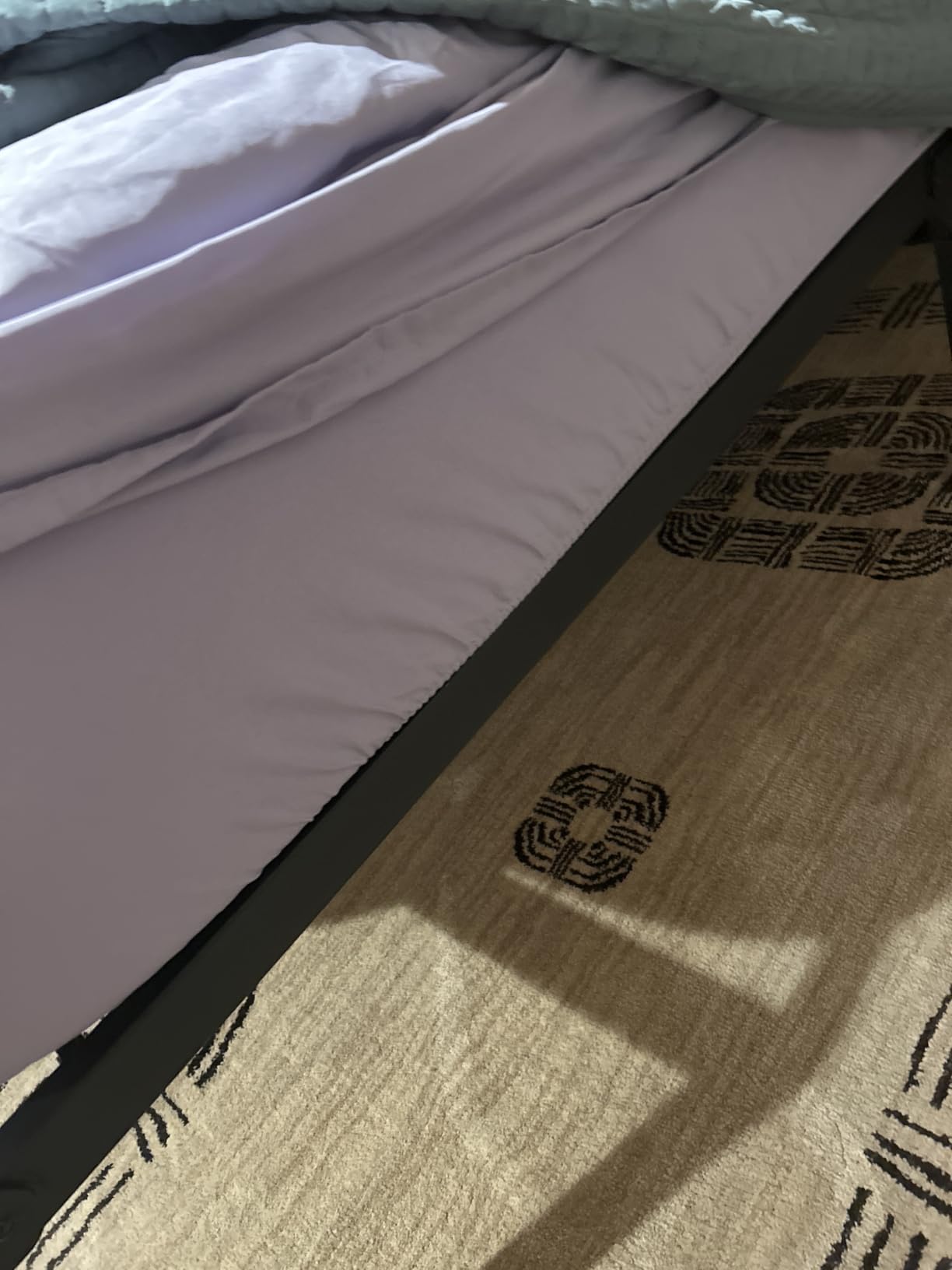 NEW JETO Metal Bed Frame,King Size Bed Frame with Storage Space,18 Inch customer photo 2