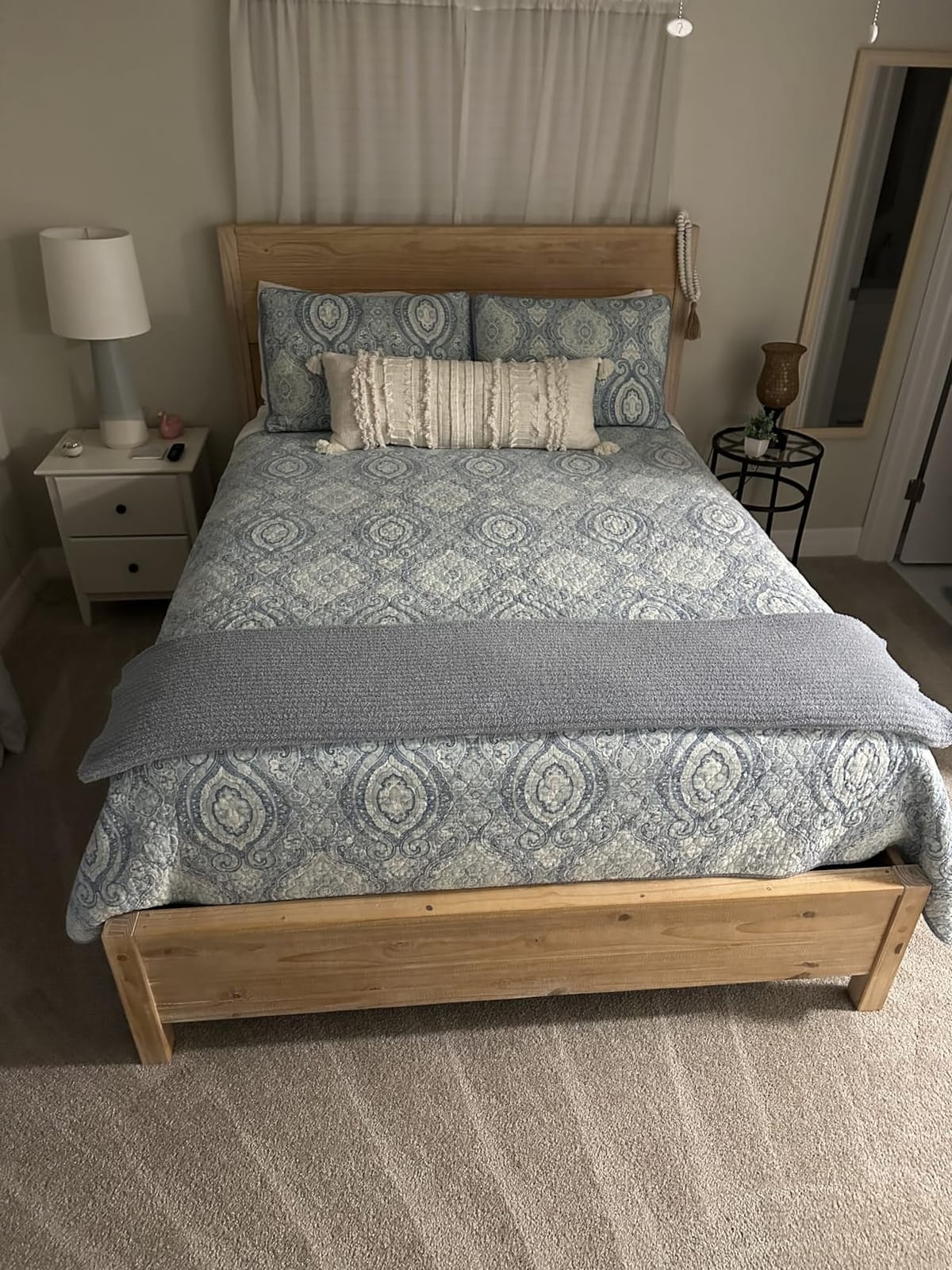 Grain Wood Furniture Montauk Solid Wood Bed, Queen Size, Rustic Walnut customer photo 1