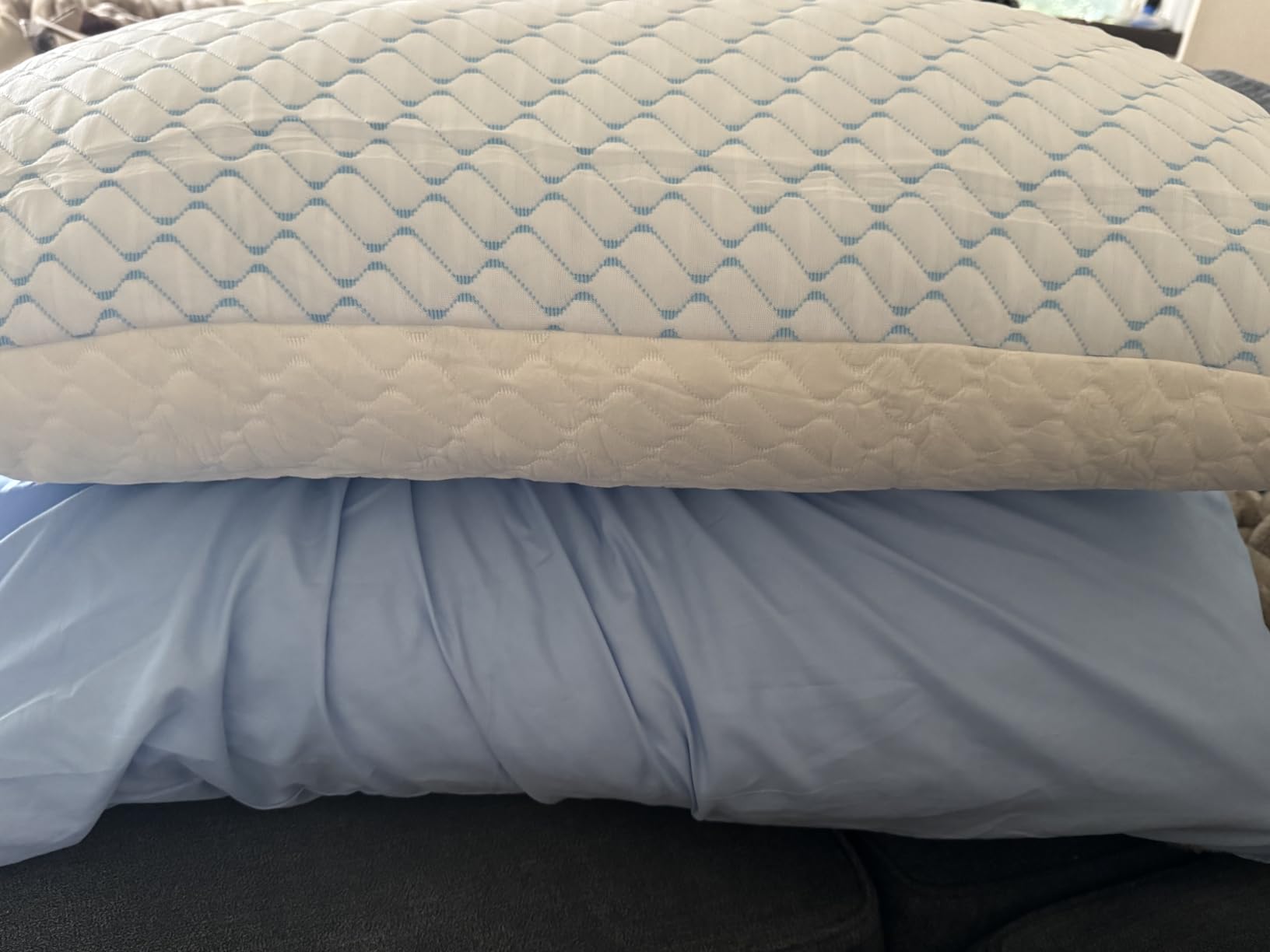 Memory Foam Pillows King Size Set of 2,Cooling Pillow for Side Sleepers customer photo 2