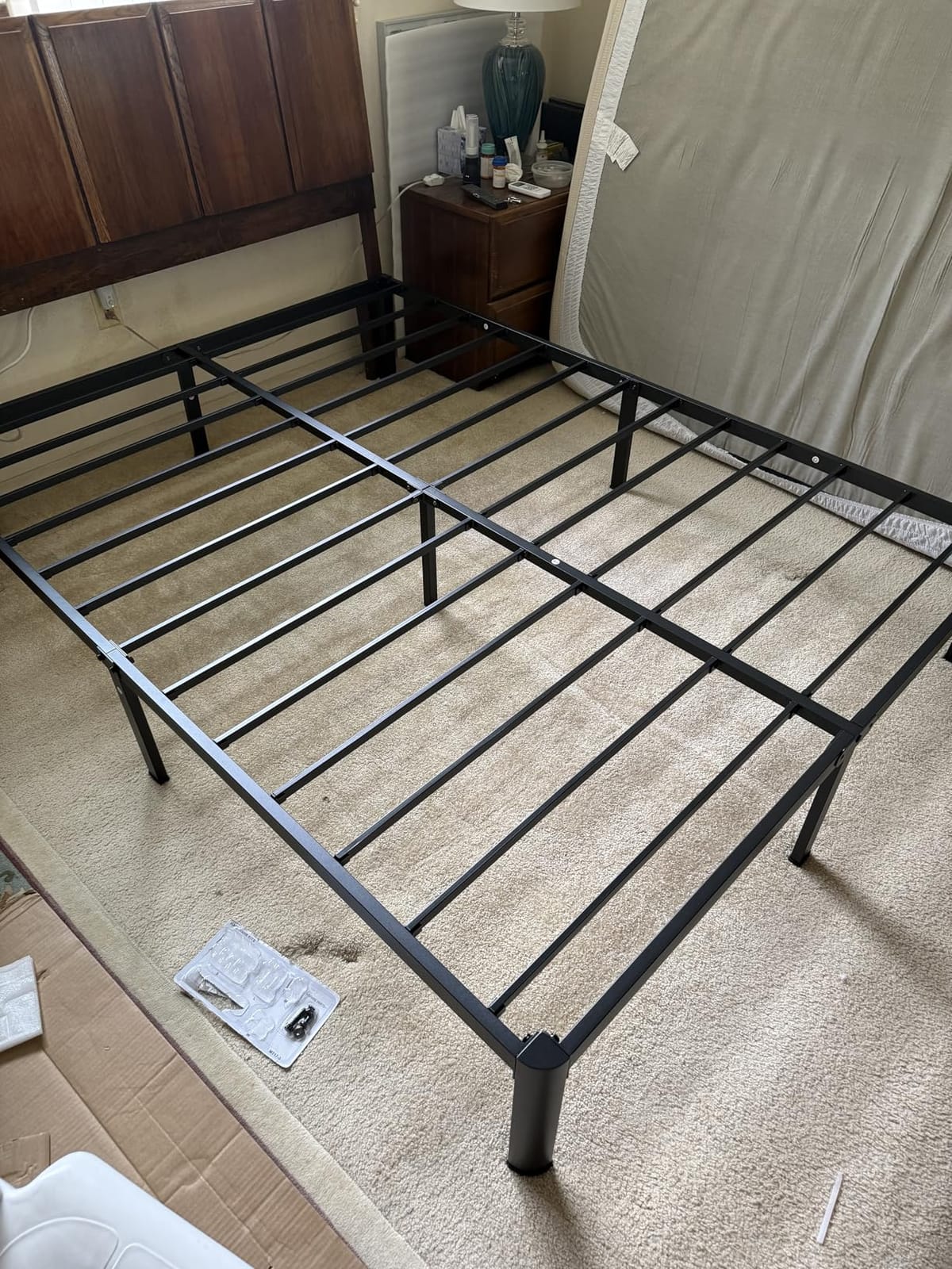 ROIL 14 Inch Full Bed Frame with Rounded Corner & 4 Mattress Baffles customer photo 2