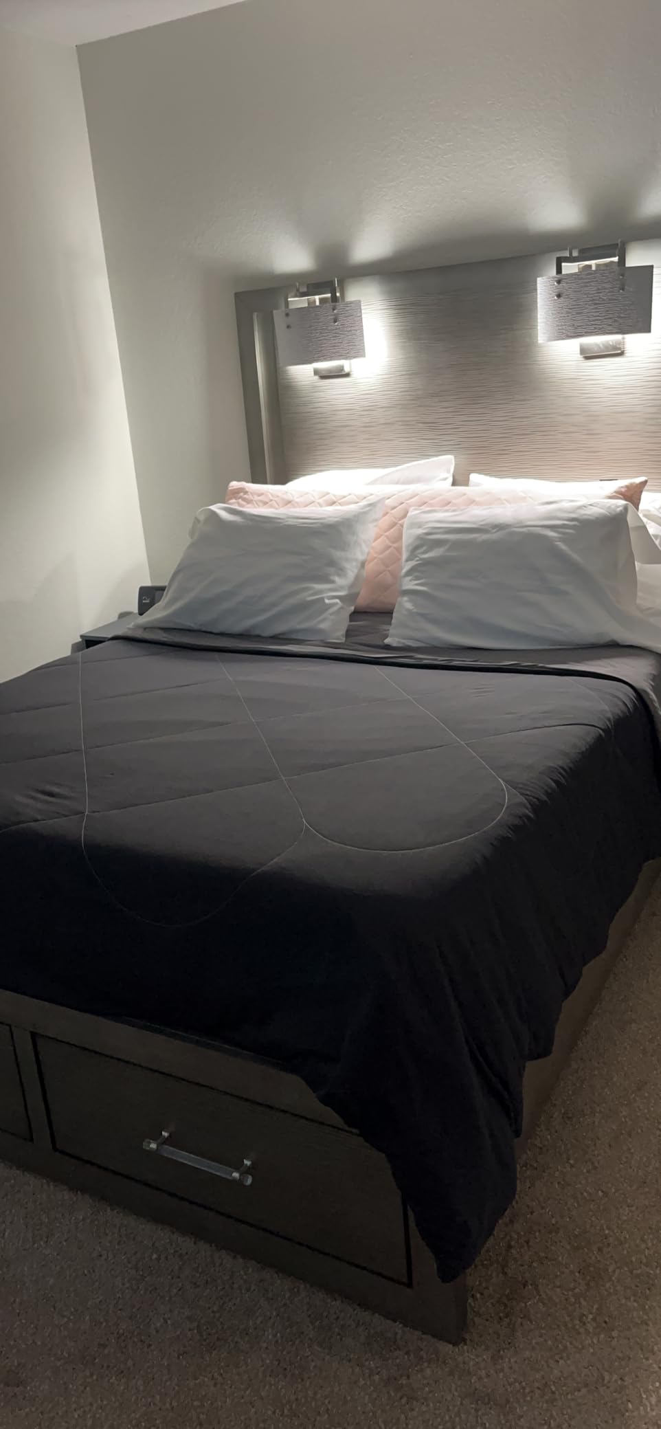 HOMFINE Cooling Comforter for Hot Sleepers Queen, Gray 90