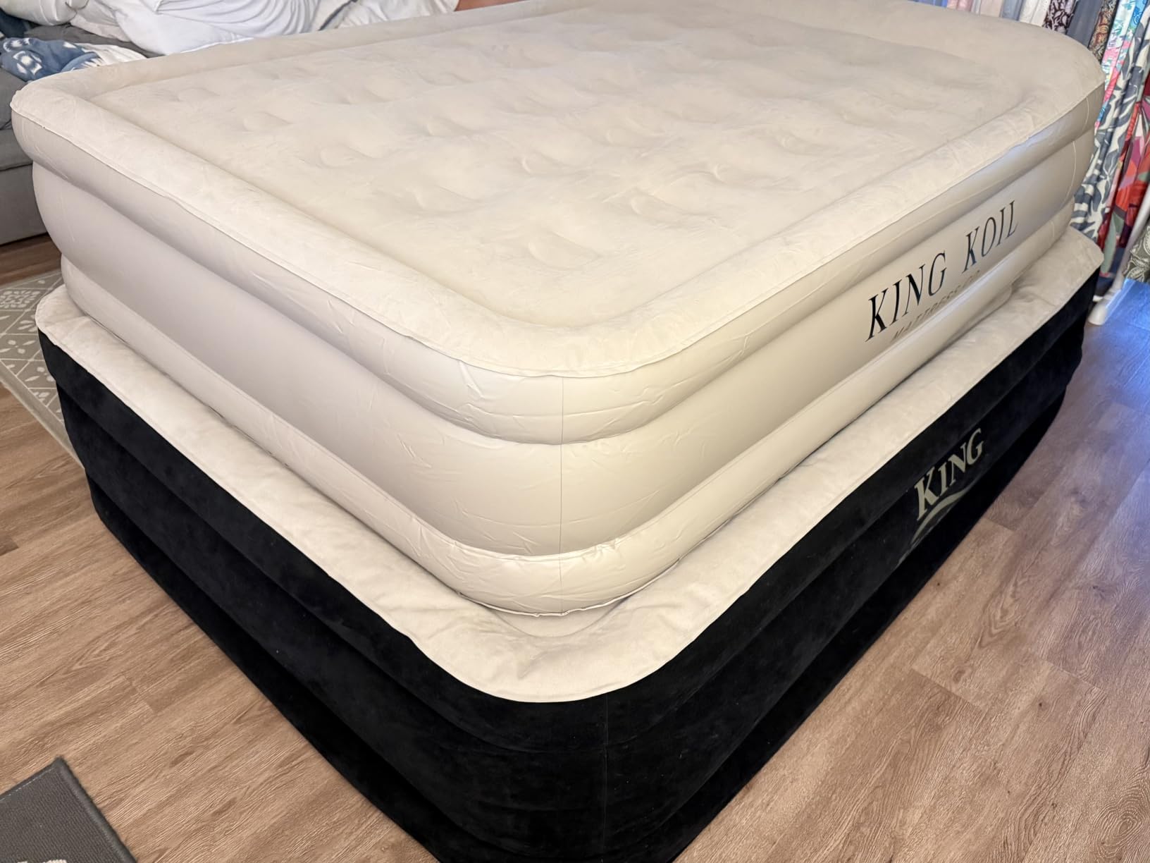 King Koil Air Mattress Full with Built-in Pump, Inflatable Blow Up Bed customer photo 1