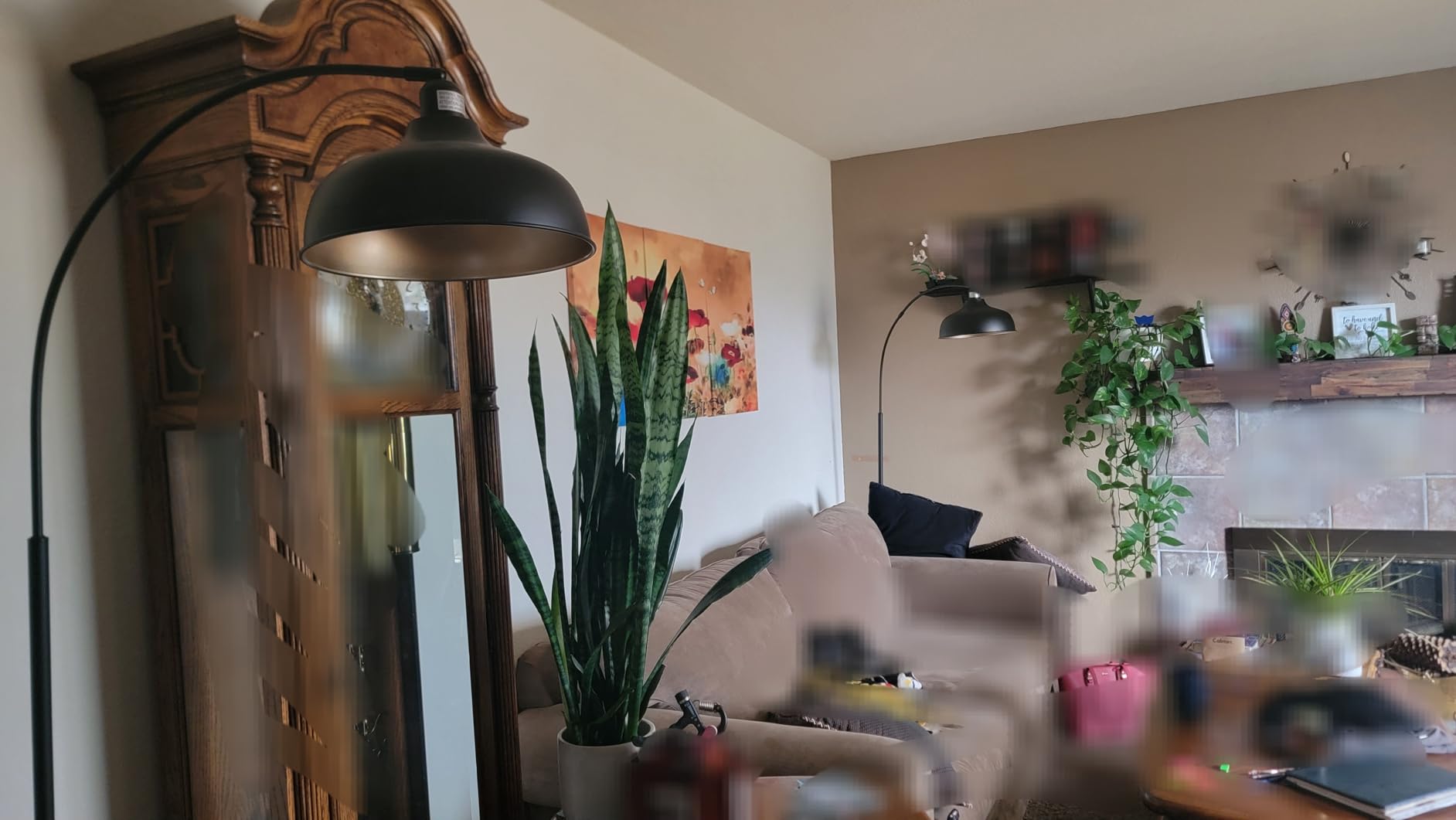 Arch Floor Lamps with Remote, Dimmable Floor Lamp 70” Black Tall Lamp customer photo 1