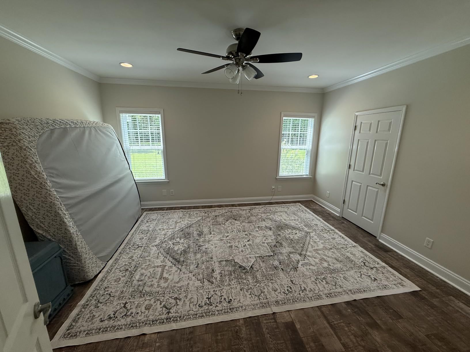 LIVEBOX Washable Area Rug 8x10 - Large Vintage Tribal Living Room Rug Oriental Rugs for Bedroom, Non-Slip Retro Medallion Carpet Print Distressed Rugs for Dining Room Home Office Sage customer photo 2