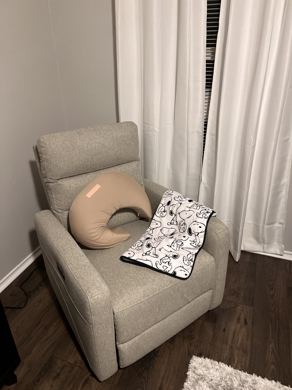 Natural Breastfeeding Pillow, Nursing and Posture Support, Plant Based Cushion with Organic Cotton Removable Cover (Wheat) customer photo 2