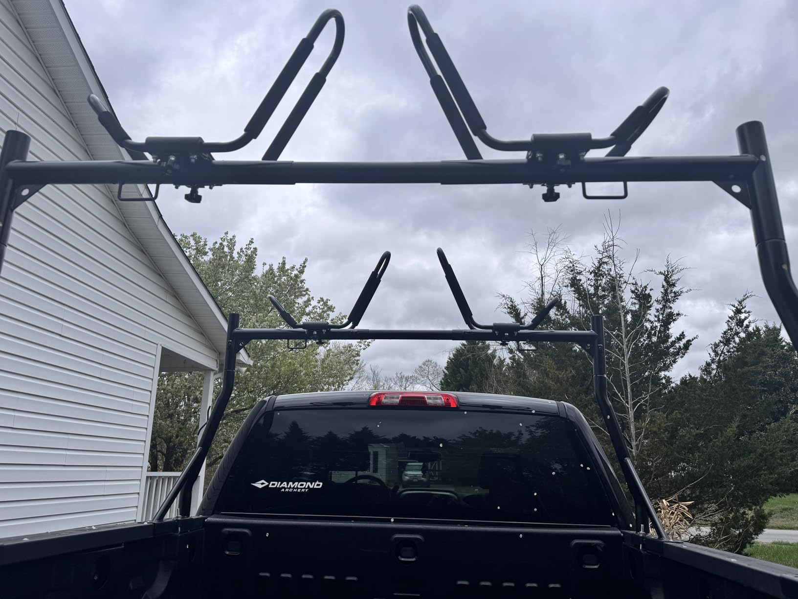 Non-Drilling Steel Truck Rack, Extendable Truck Bed Ladder Rack | Heavy Duty, Fit for 52