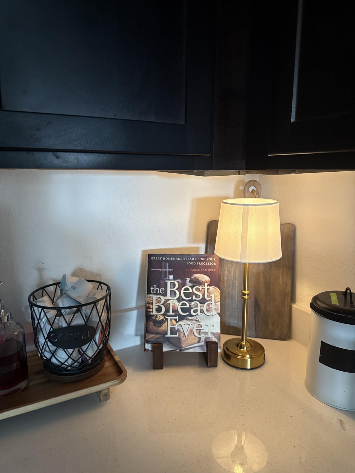 O'Bright Seraph Cordless Rechargeable LED Table Lamp, Antique Brass customer photo 1