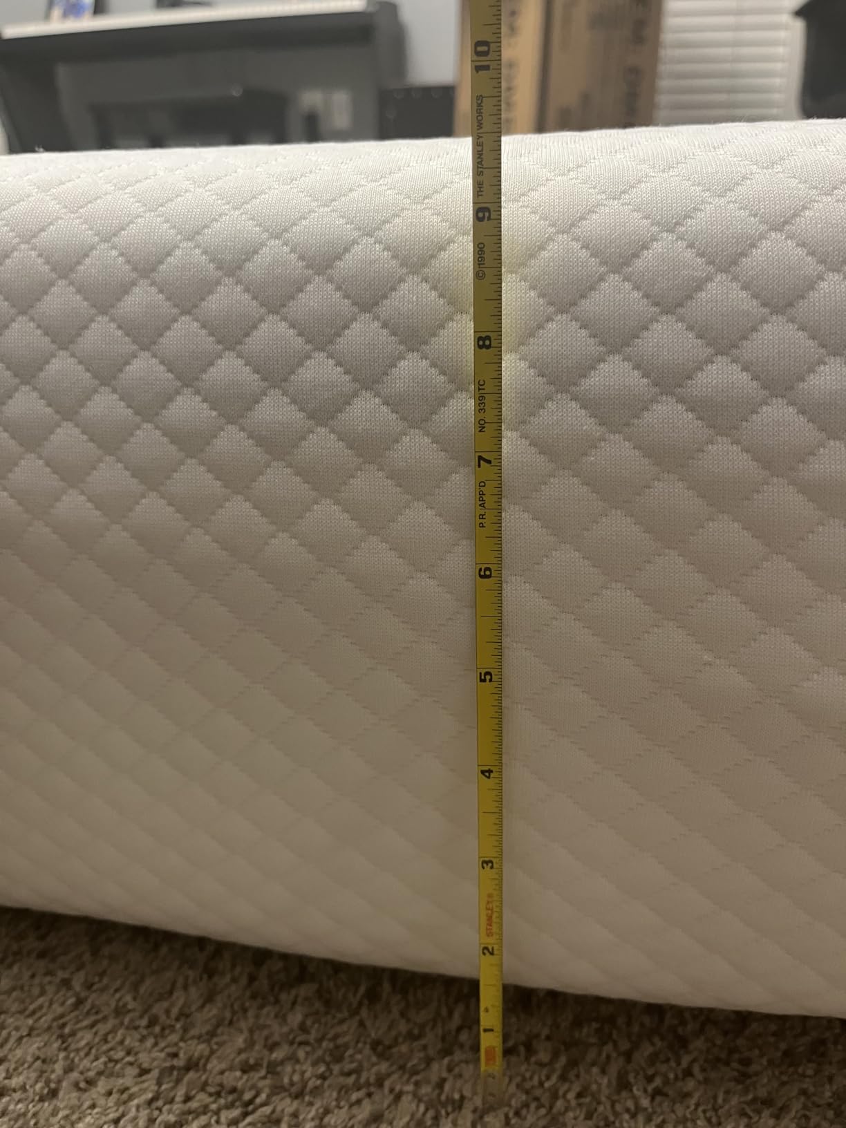 FDW | 10 Inch California King Mattress | Medium Firm | Gel Memory Foam Mattress | White | Bed in a Box, CertiPUR-US Certified | Pressure Relief, Cooling Ventilated Foam | Washable Removable Cover customer photo 1