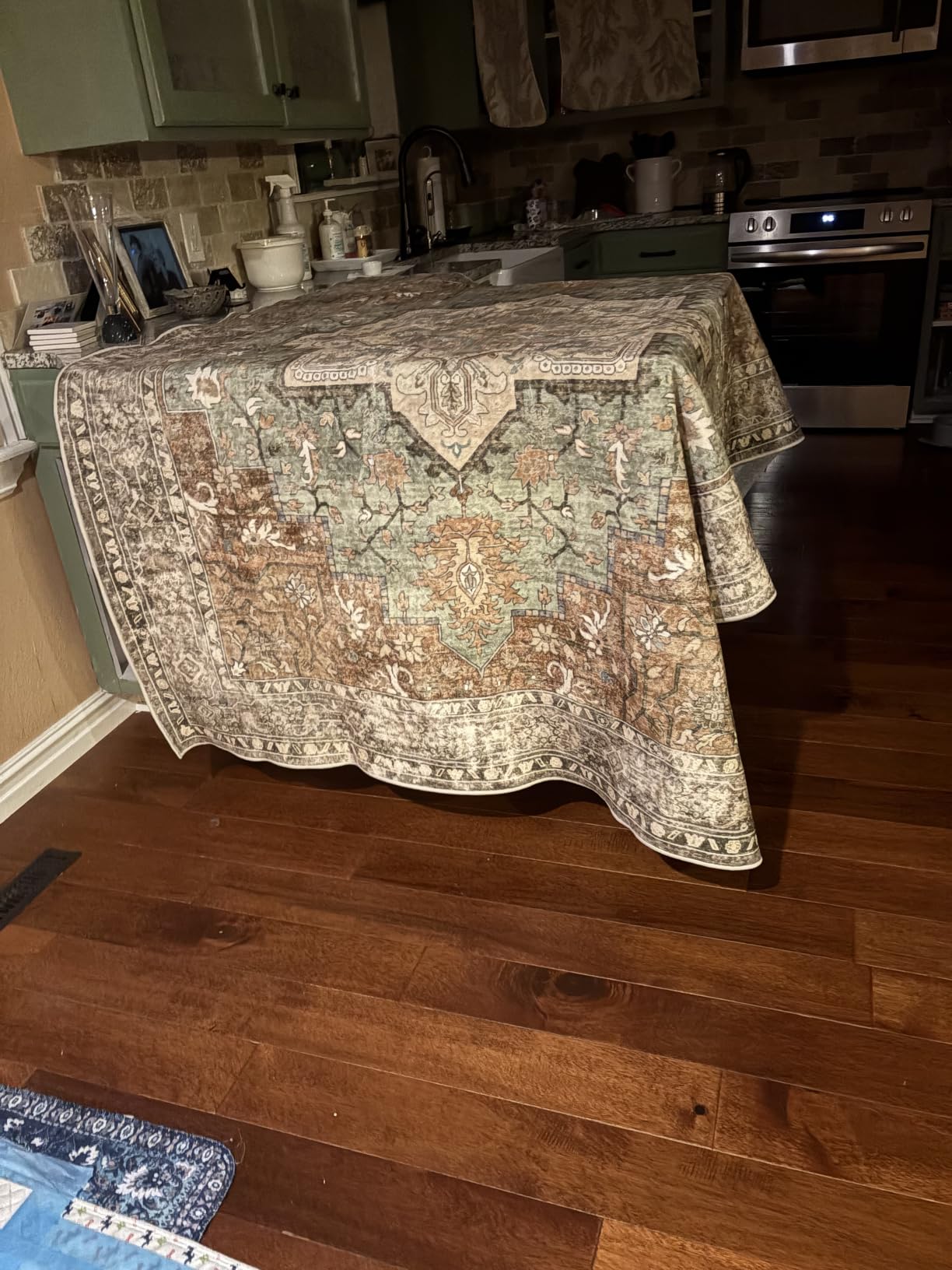GENIMO 5x7 Washable Area Rugs for Living Room, Non Slip, Light Taupe Brown customer photo 1