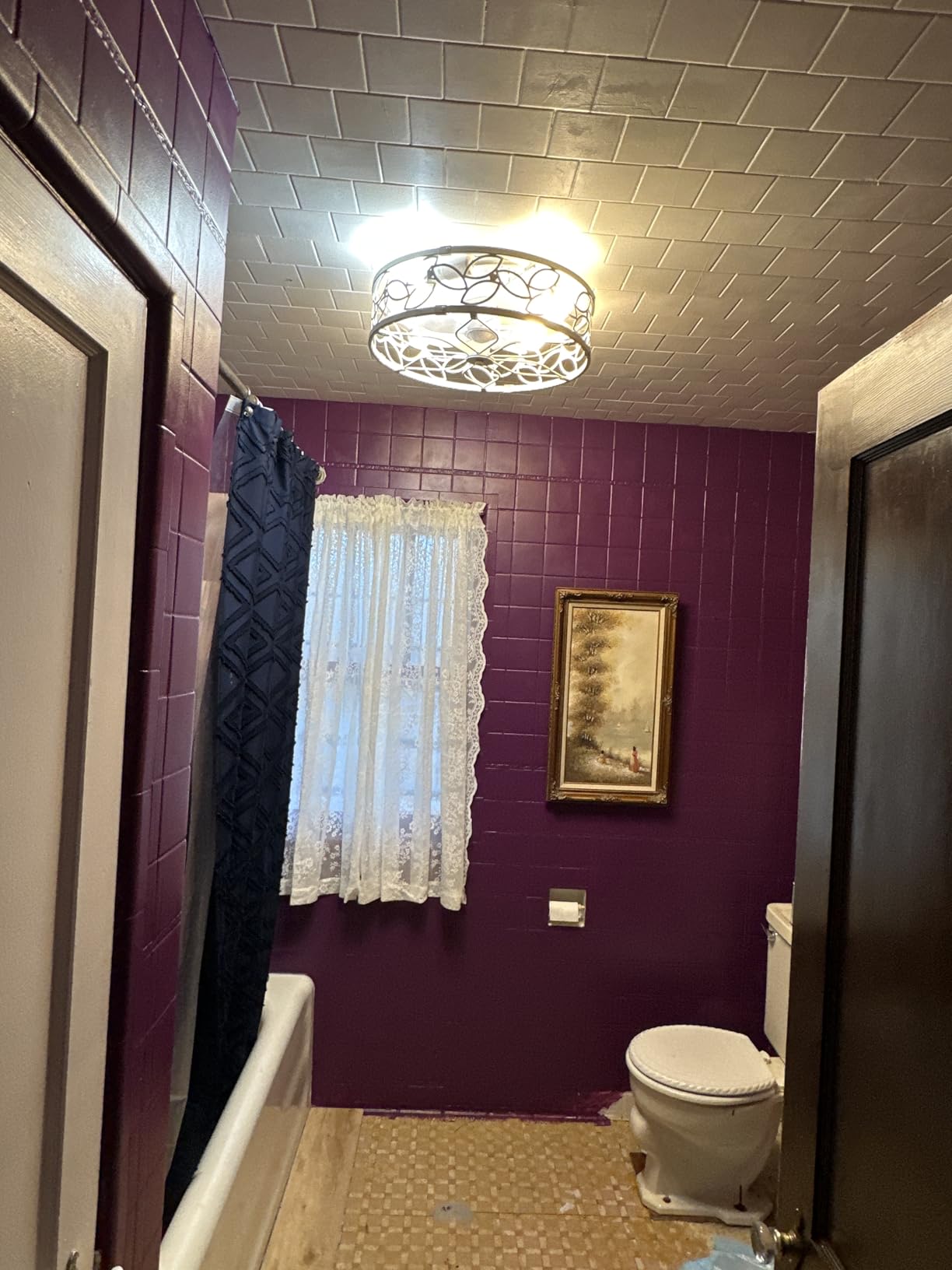 LEDIARY Caged Ceiling Fan with Light, Flush Mount Fandalier with Remote | Low Profile, Farmhouse Small, Bladeless Industrial, Quiet DC Motor, App Control for Bedroom, Kitchen, Dining Room, White Gold customer photo 1