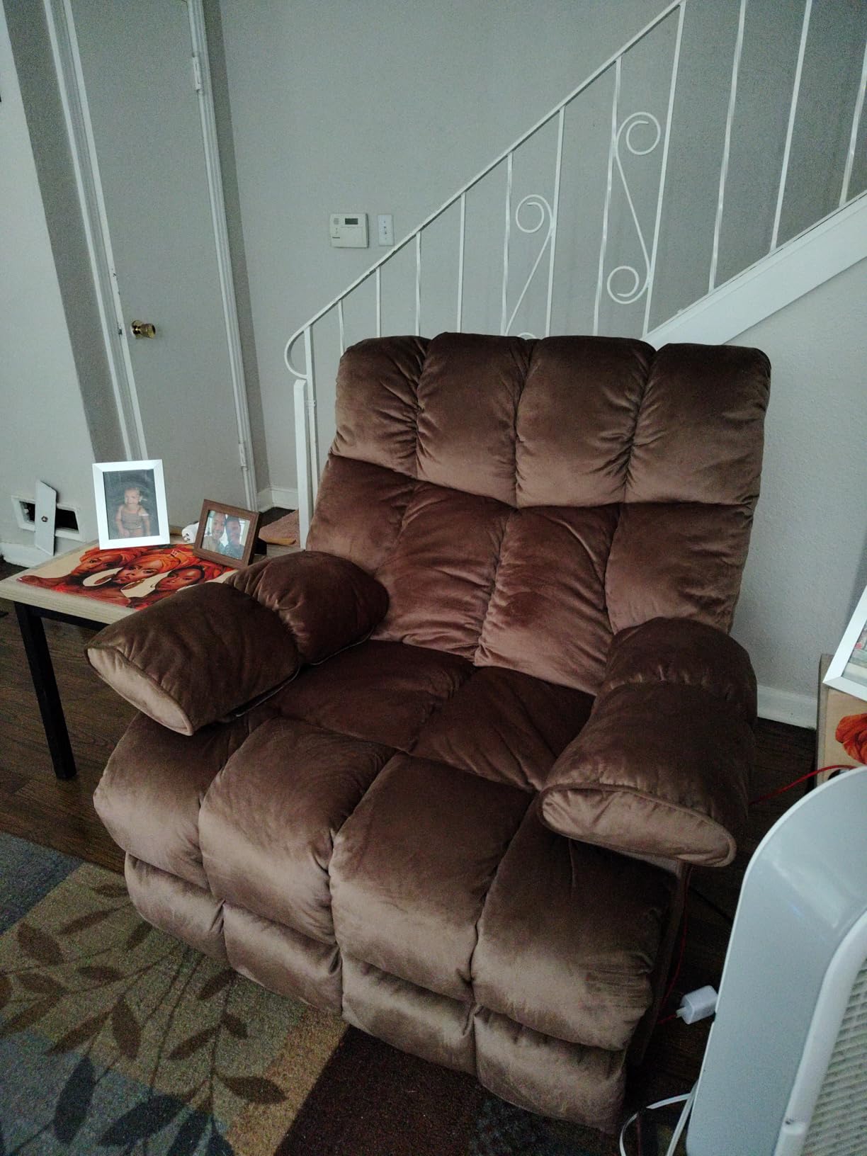 Oversized Recliner Chair, Big Man Recliner Chairs for 400LBS Adults, Extra Wide Recliner, Large Heavy Duty Recliner Chair for Living Room, Brown customer photo 1