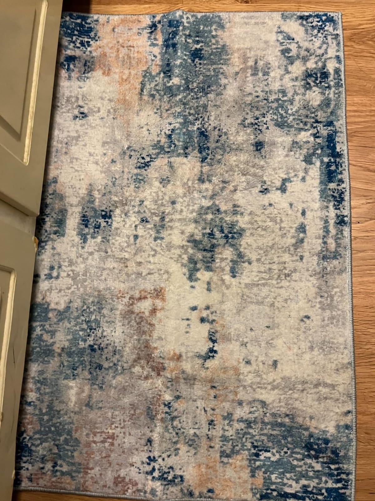 Lahome Modern Abstract 9x12 Area Rugs for Bedroom, Washable Living Room Rug for Bedroom Low Pile Non Slip, Red Soft Indoor Accent Carpet for Dining Room Table Home Decor Use customer photo 2