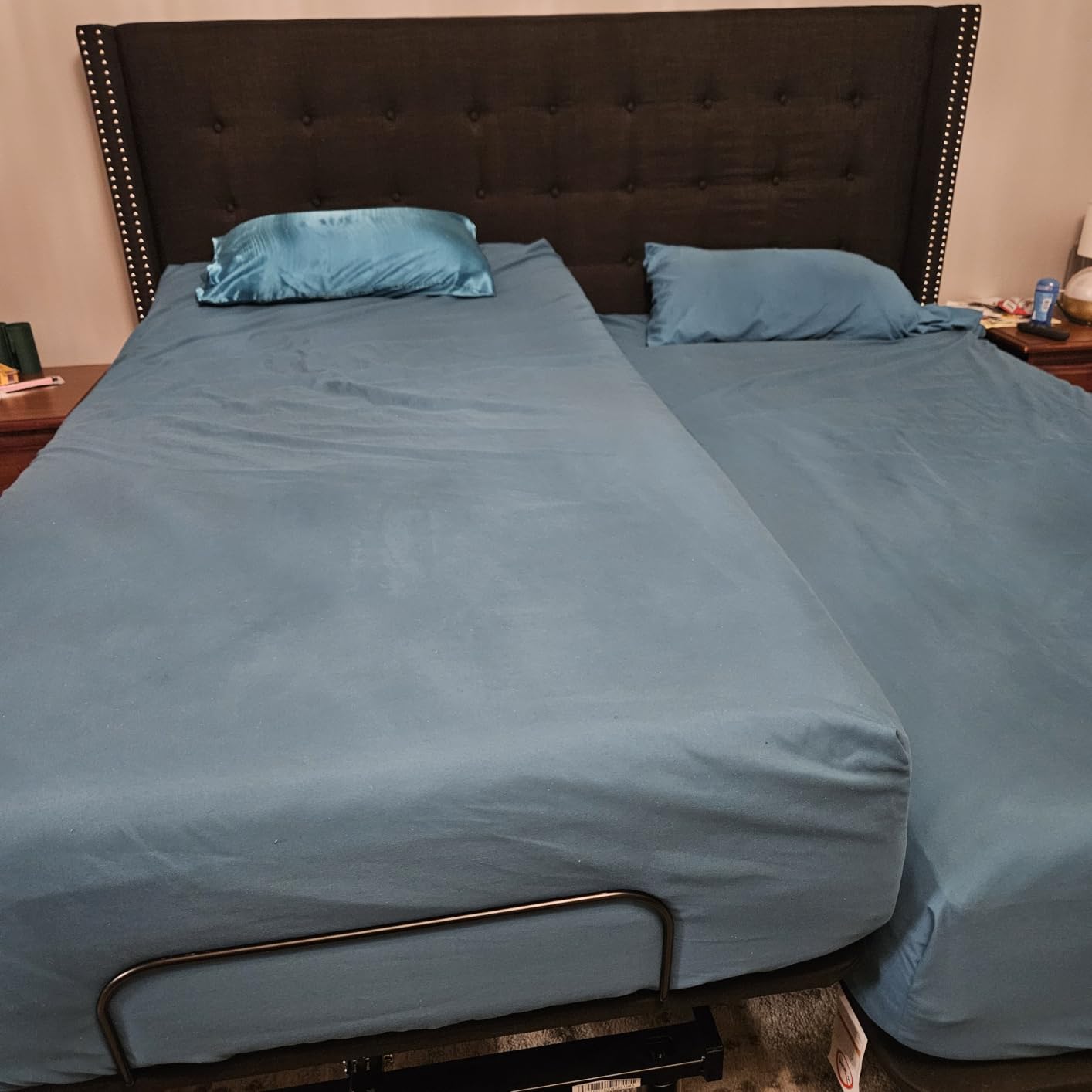 Celestial Aurora Adjustable Bed Base (Frame) + 12 inch Gel Memory Foam Mattress (Medium Soft), Easy Assembly, Head and Foot Lift, Zero Gravity, Memory Positions, CertiPUR-US Bed - Split King customer photo 1