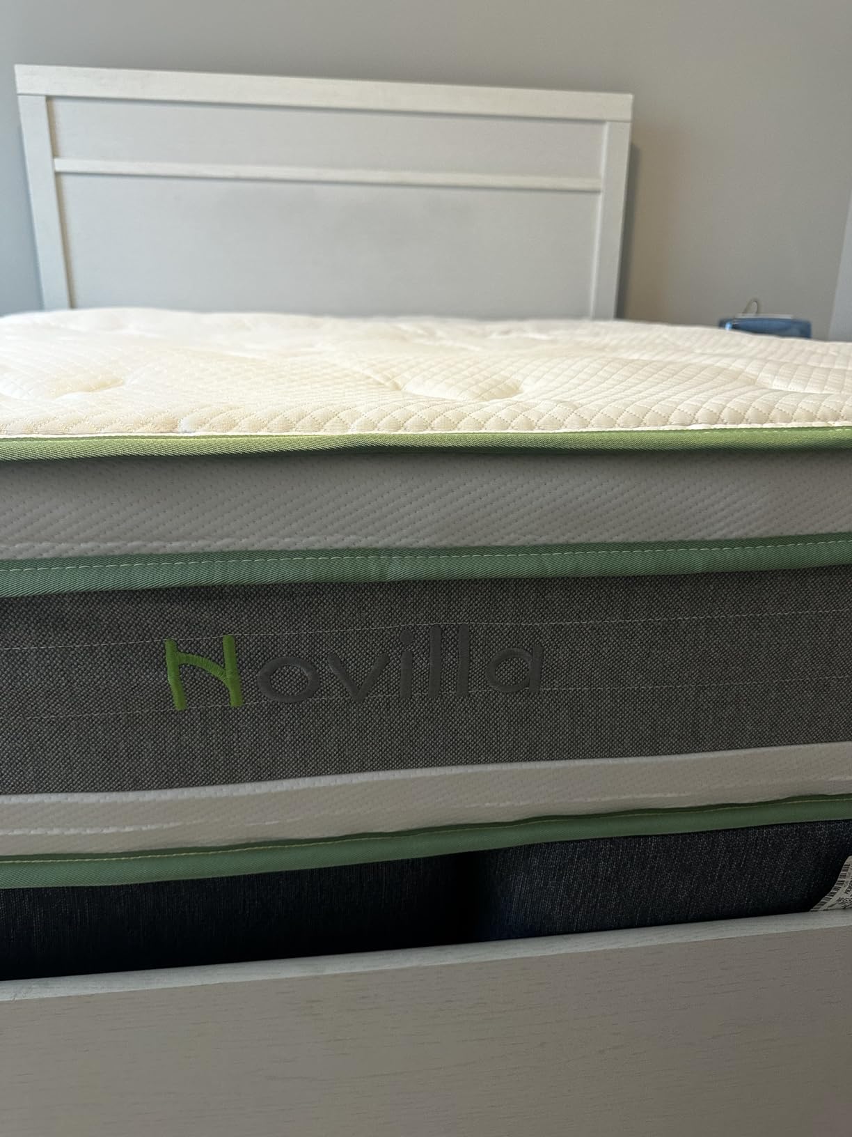 Novilla Queen Mattress, 12 Inch Hybrid Mattress Queen with Comfort Foam|Innerspring Pillow Top Mattresses in a Box, Pressure & Pain Relief, Soft Feel but Supportive, CertiPUR-US customer photo 2