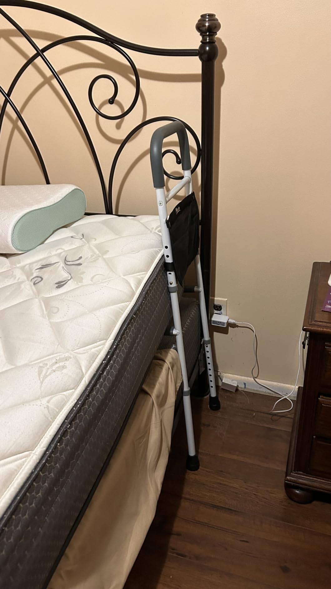 Panta Bed Rails for Elderly Adults Safety,Grey customer photo 2