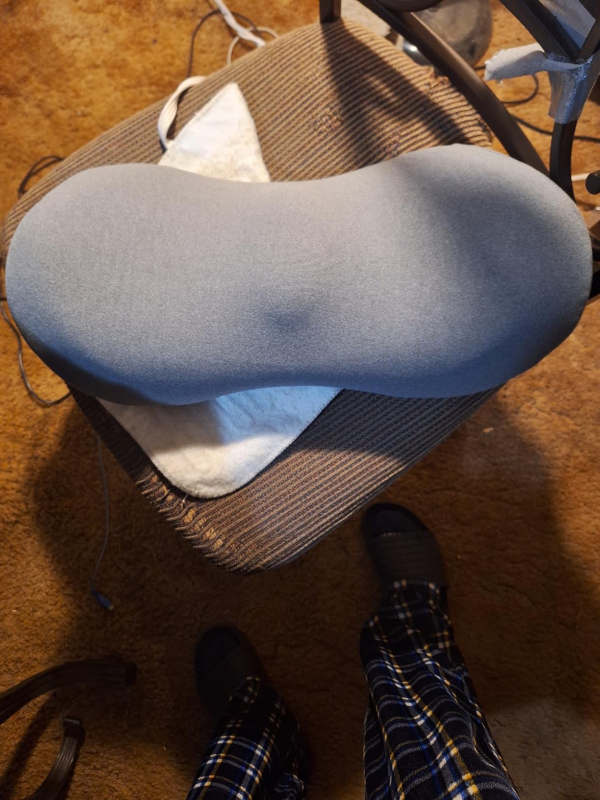 kasney Lumbar Support Pillow for Office Chair, Back Support Pillow, Gray customer photo 1