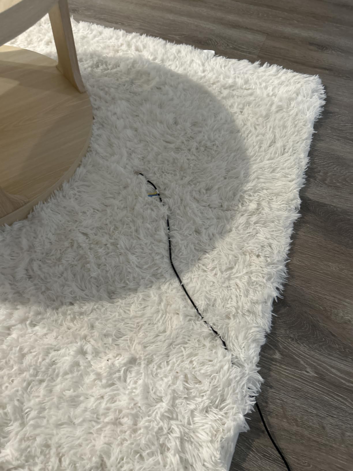 BENRON Fluffy Area Rugs for Living Room Bedroom 6x9 Washable, Cream White customer photo 2