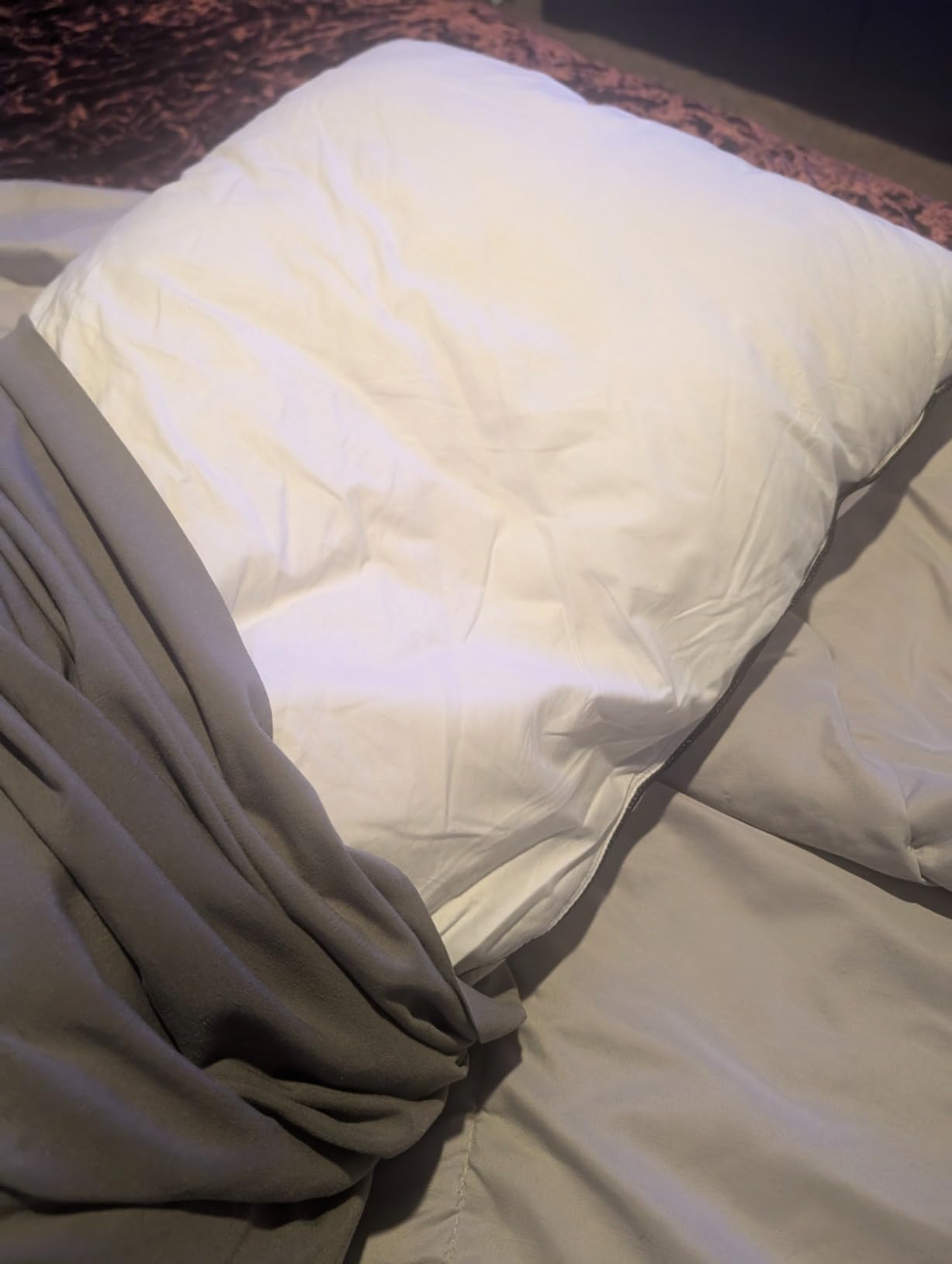 BPC Goose Feather Down King Size Pillows Set of 2, Medium Firm Bed Pillows customer photo 2
