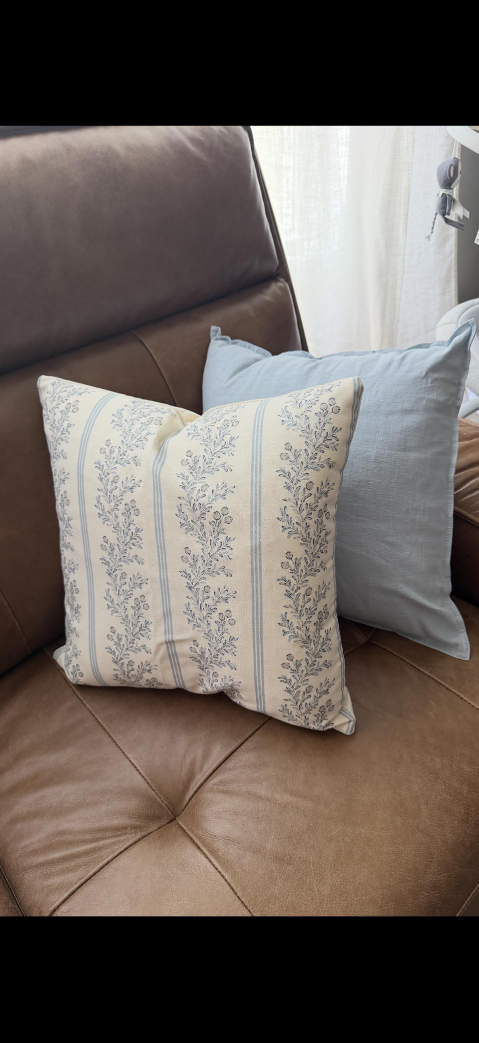 MIULEE Decorative Euro Sham Pillow Covers 26x26 Natural Beige customer photo 1