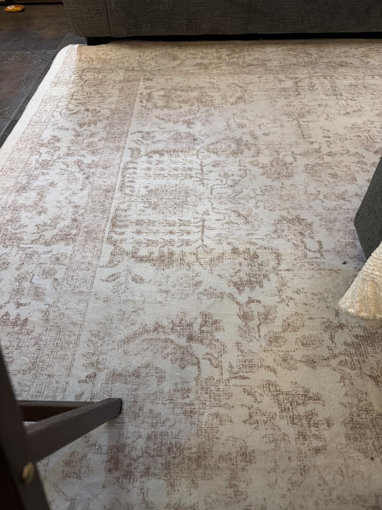 PureCozy Sage Green Area Rug 6x9 Vintage Floral customer photo 2