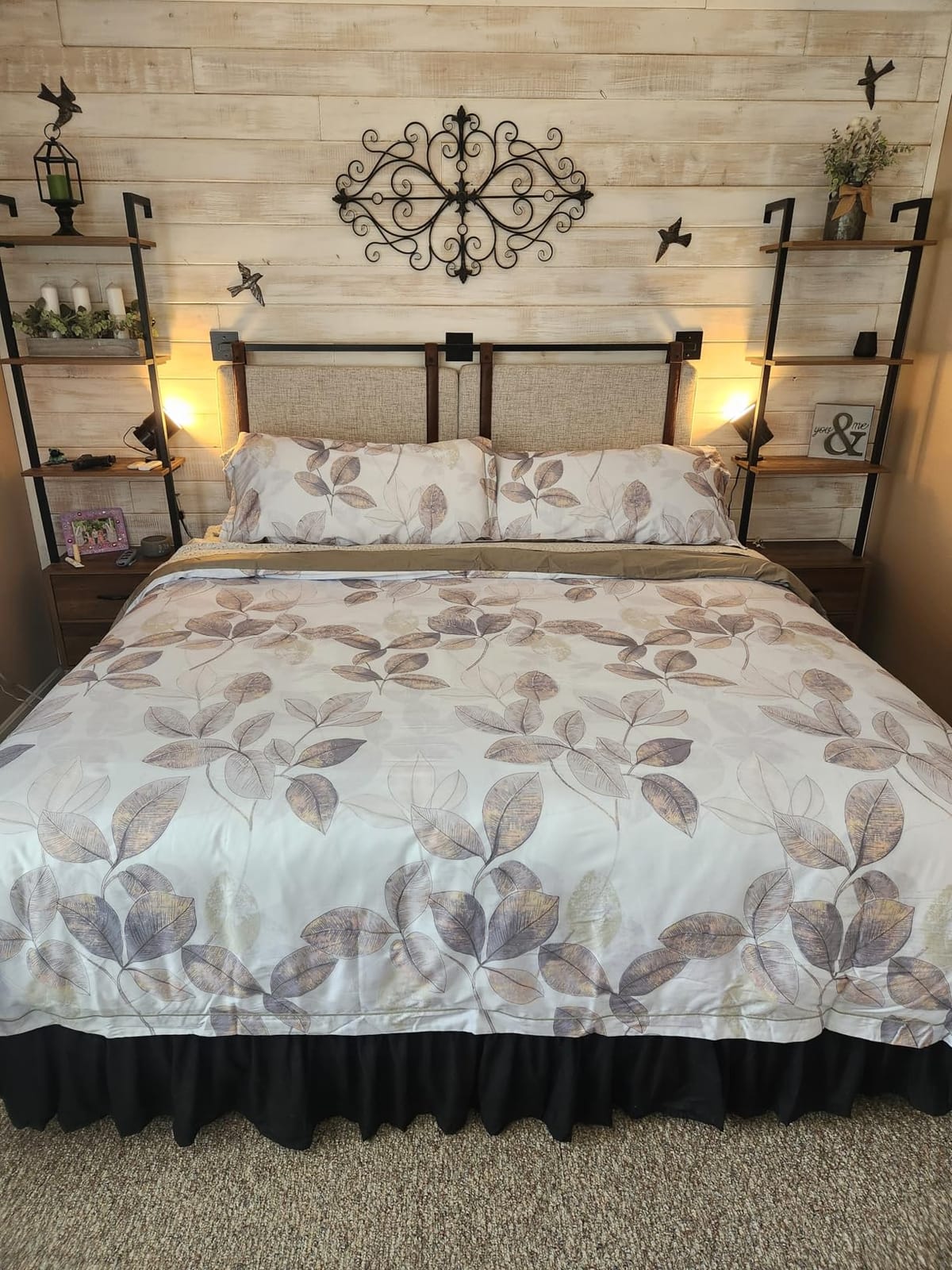 OAITE Queen Duvet Cover Set 3pcs 100% Cotton Wildflower Botanical customer photo 1