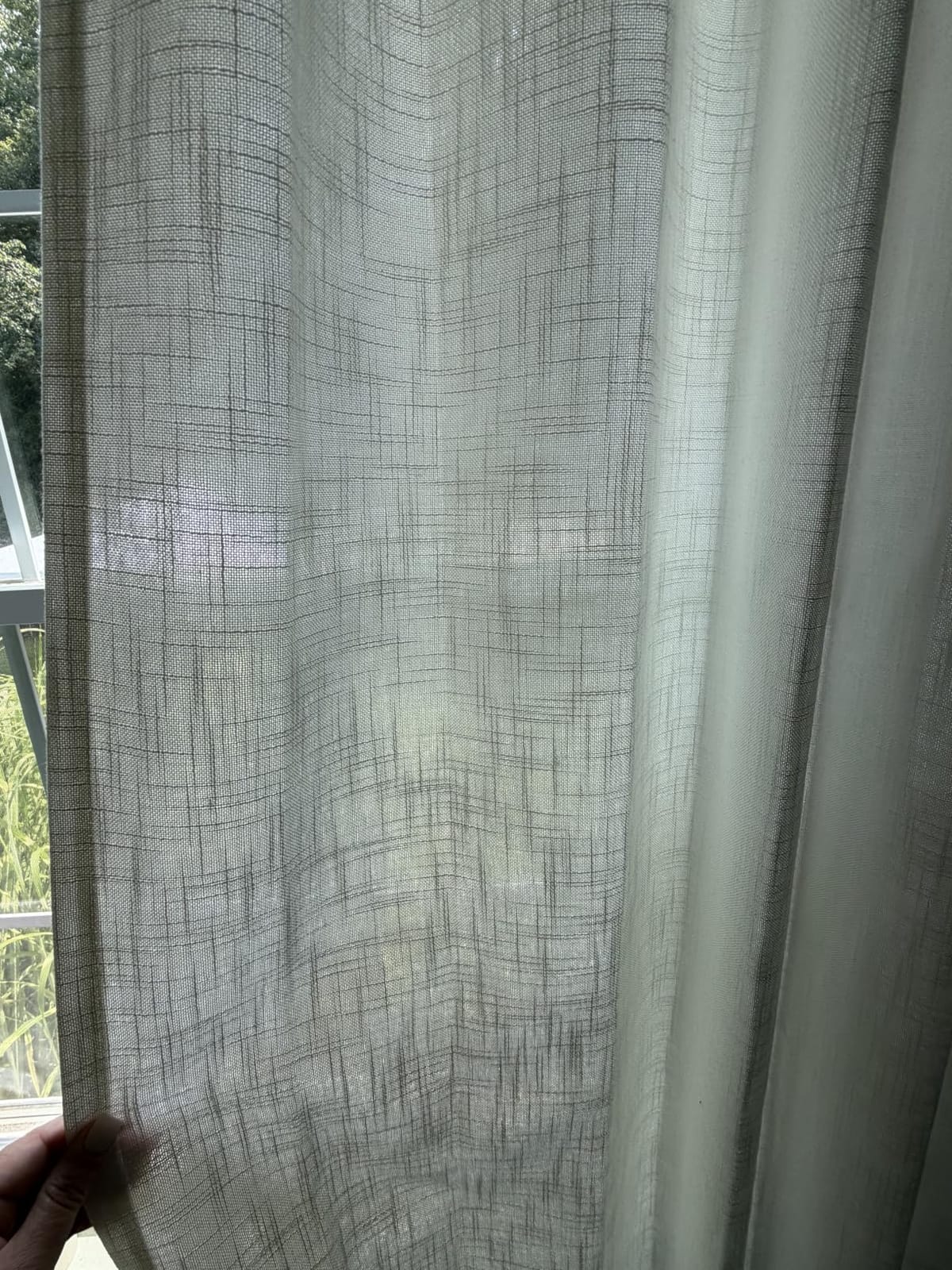 TWODRAPES Natural Pinch Pleated Linen Semi Sheer 84 Inch Curtains 2 Panels customer photo 1