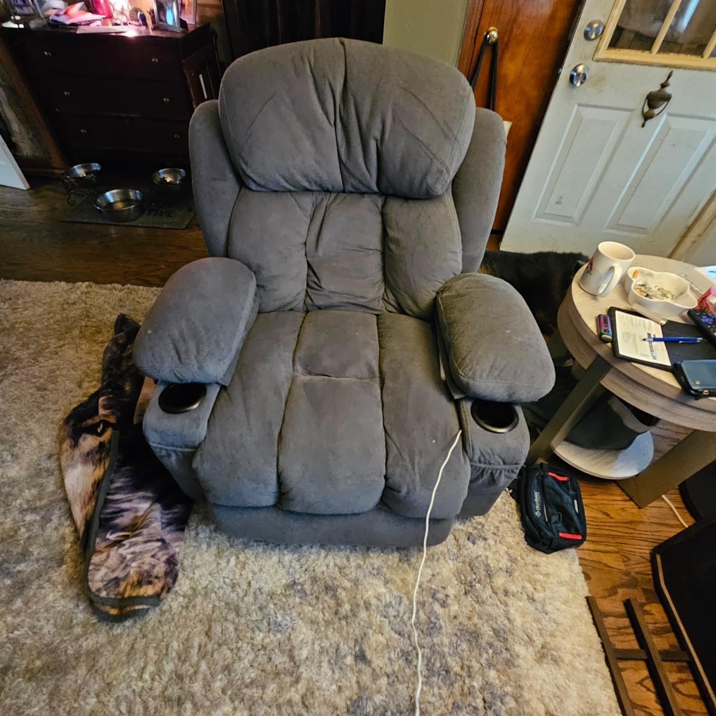 BOSMILLER Power Lift Recliner Chair for Elderly with Vibration Massage and Lumbar Heating Electric Oversized Single Sofa with Cup Holder and USB Charge Port for Living Room customer photo 2