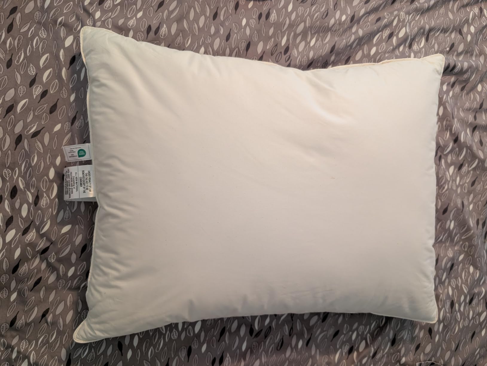 puredown Goose Feather Down Pillows, 100% Organic Cotton Cover, Luxury Hotel Collection Bed Pillows for Sleeping Set of 2, King Size customer photo 2