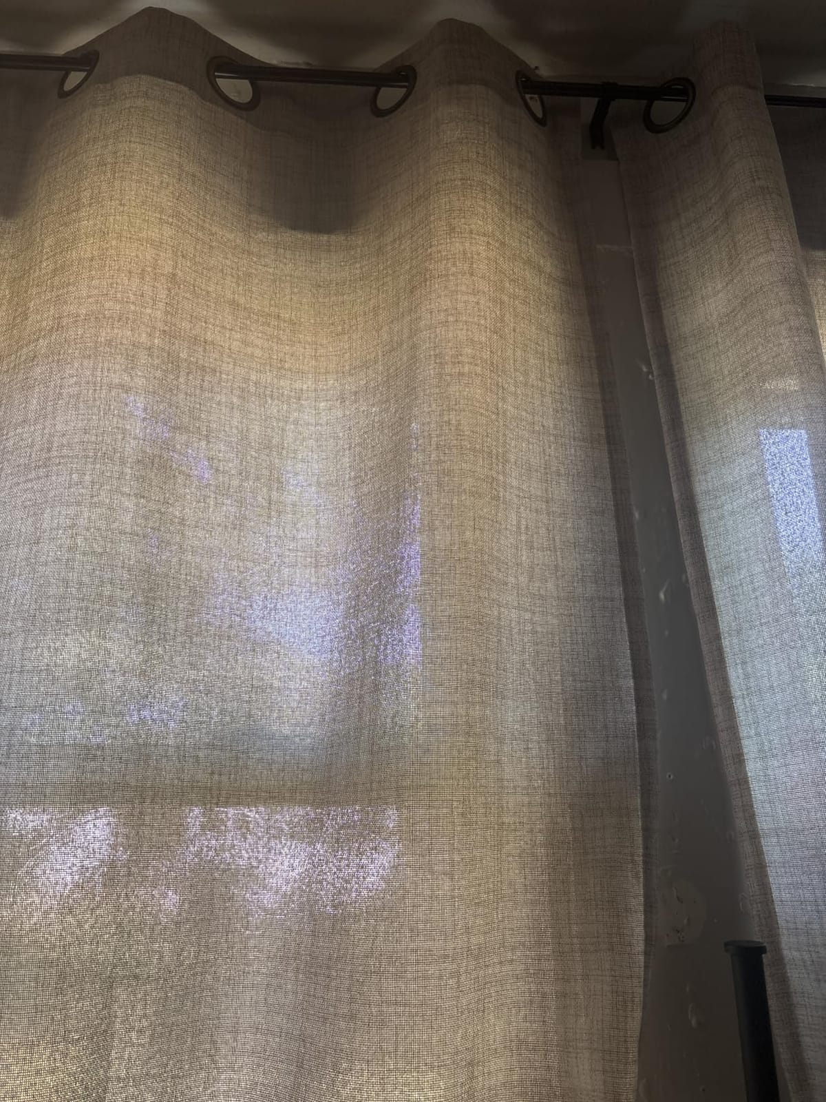 YoungsTex Linen Curtains 63 Inch Length 2 Panels Set Light Filtering customer photo 2