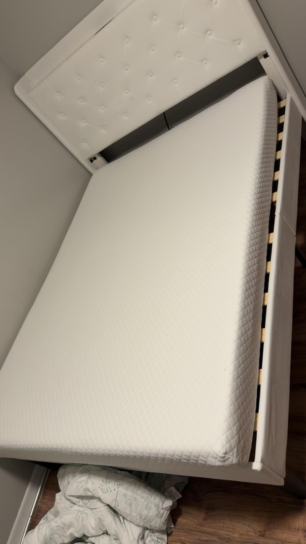 EGOHOME 5 Inch Twin Mattress for Kids, Green Tea Memory Foam, Bed in A Box | Relieve Pressure with Medium Firm Support, Cooling Green Tea Gel, CertiPUR-US Certified, Fiberglass Free, 75'' x 38'', White customer photo 2
