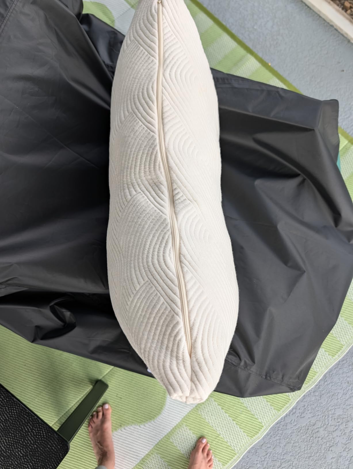 Coop Home Goods Adjustable Latex Pillow King, with Talalay Latex & Microfiber Fill, Best Pillows for Sleeping, Naturally Cooling, Eco-Friendly, Medium Firm Pillow for Back, Stomach or Side Sleepers customer photo 2
