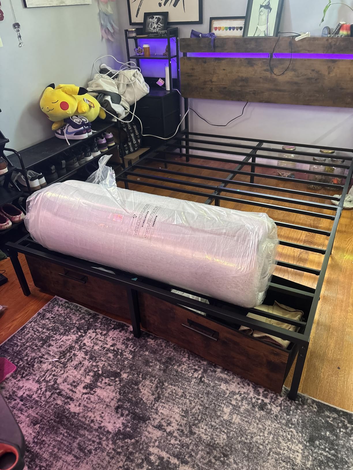 LIFEMENT 12 Inch Full Size Memory Foam Mattress, Cooling Bamboo Cover customer photo 2