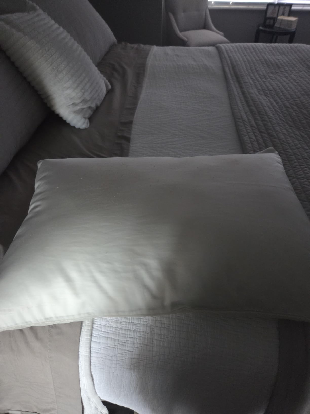 Pacific Coast Bed Pillow, Luxury Hotel Goose Feather and Down Pillow for Sleeping with 100% Cotton Shell, Medium-Firm, Standard Size customer photo 1
