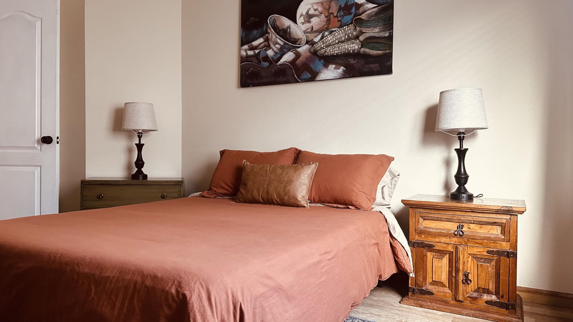 Hearth & Harbor Prewashed King Duvet Cover Set, Linen customer photo 2