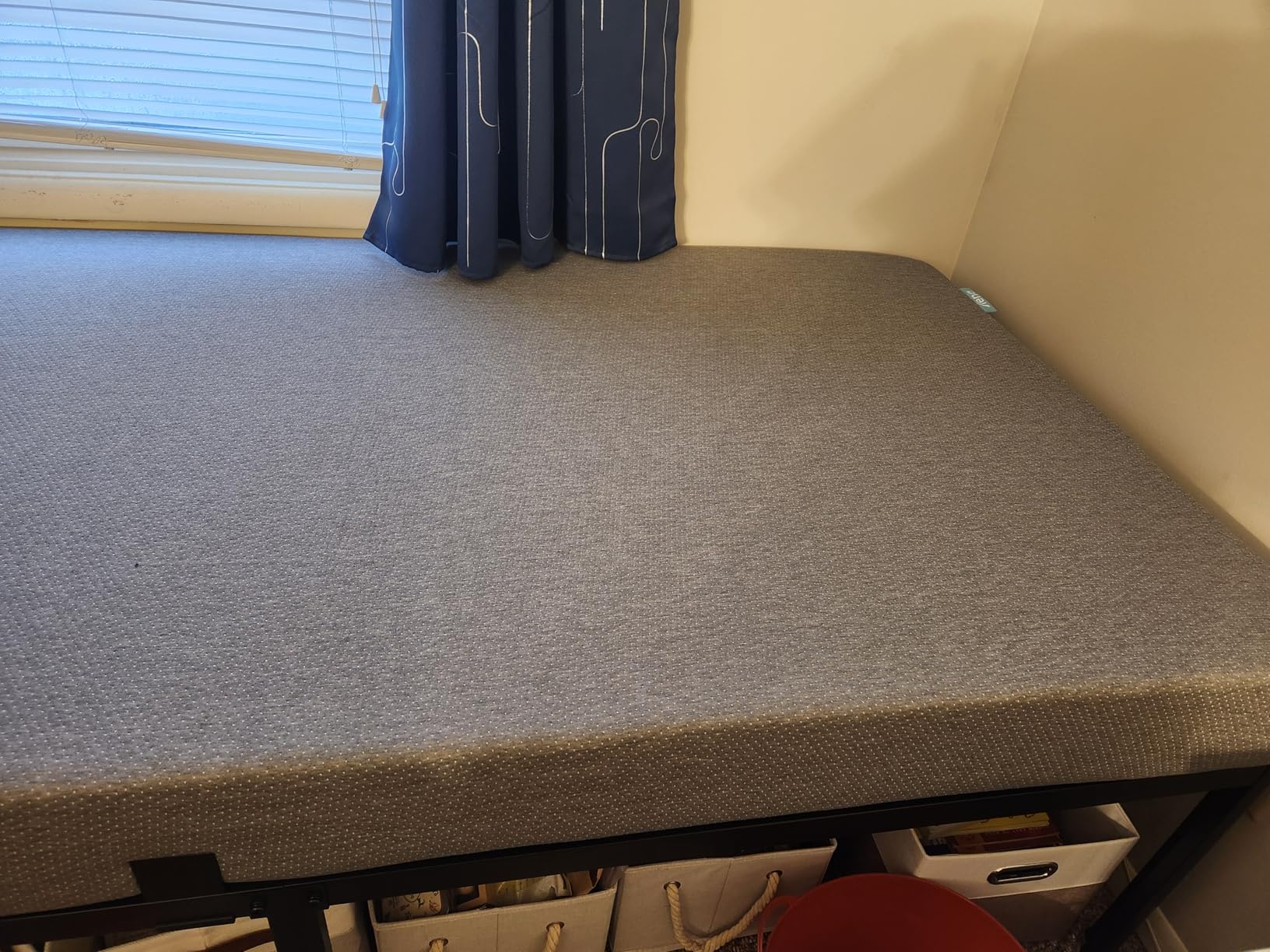NKZ 18 Inch Queen Size Metal Platform Bed Frame with Round Corner Legs customer photo 1