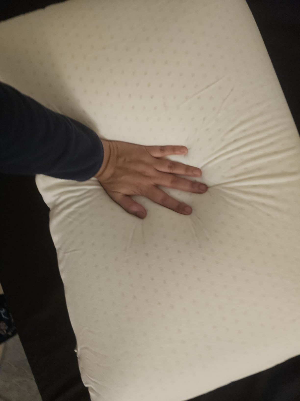 100% Natural Talalay Latex Pillow, Luxury Support Sleeping Bed Pillow for Side, Back, and Stomach Sleepers, Removable Breathable Cotton Cover, Standard (Medium 6.2''H) customer photo 2