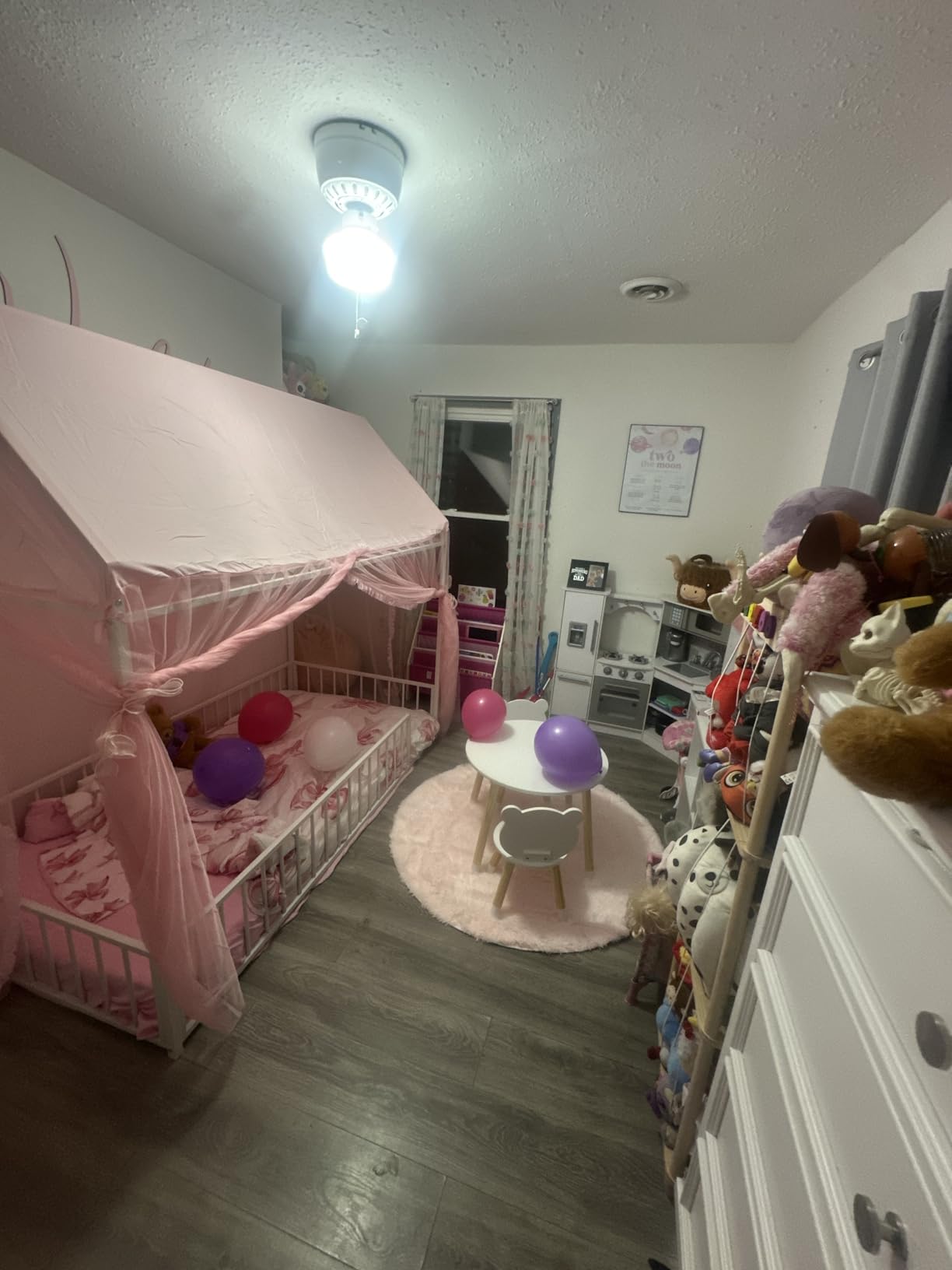 LIKIMIO Twin Size Floor Bed with Fence Guardrails, Metal House Bed customer photo 1