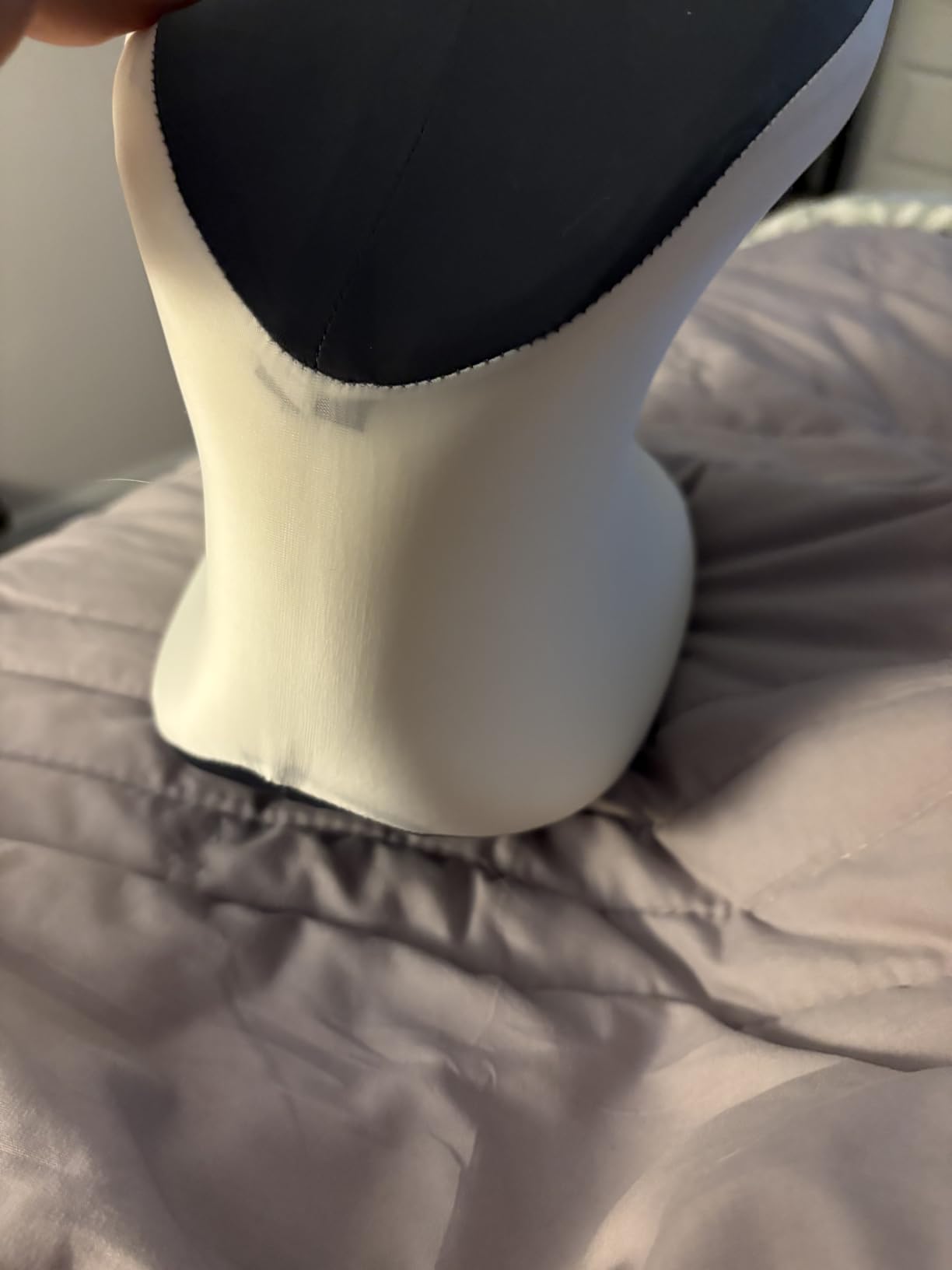 Knee Pillow for Side Sleepers, Leg Pillow with Cooling Cover, Memory Foam Body Pillow for Side Sleeping, Heart-Shape Cushion for Hip, Back & Sciatica Pain Relief, Grey customer photo 1
