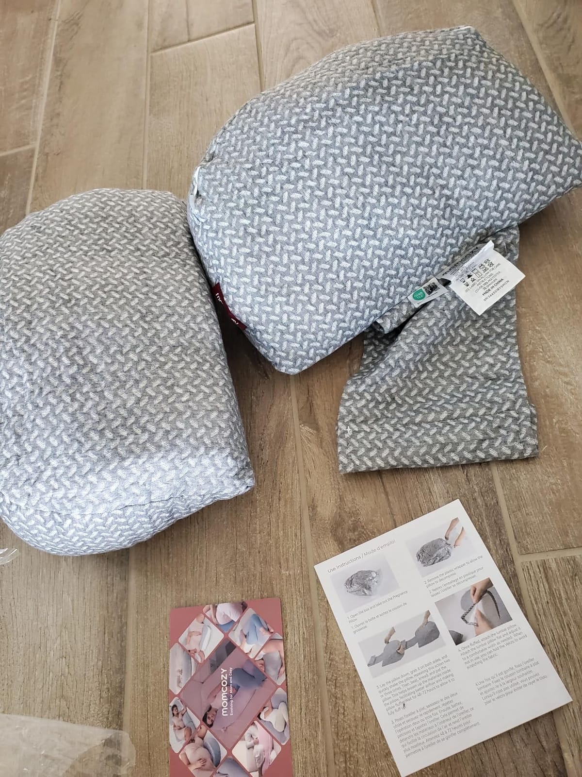 Momcozy Portable Pregnancy Pillow - Adjustable W Shaped Maternity Pillow customer photo 1
