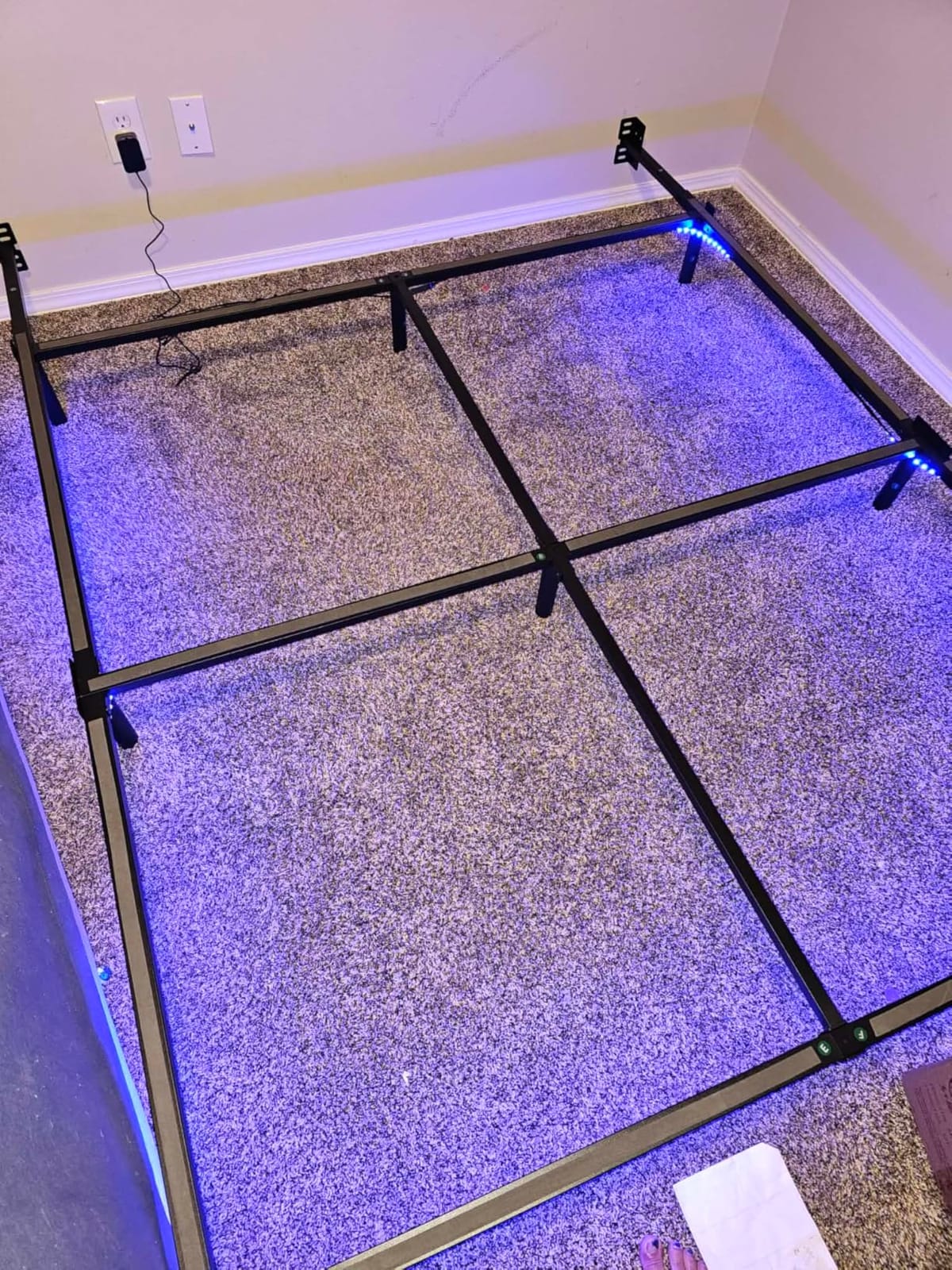 Queen Bed Frame, 7 Inch Heavy Duty Metal Base for Box Spring, 9 Legs customer photo 1